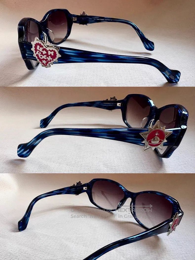 Vivienne Westwood Vivienne Westwood Saturn Heart Let it Rock Cat Eye Sunglas Size ONE SIZE - 3 Thumbnail
