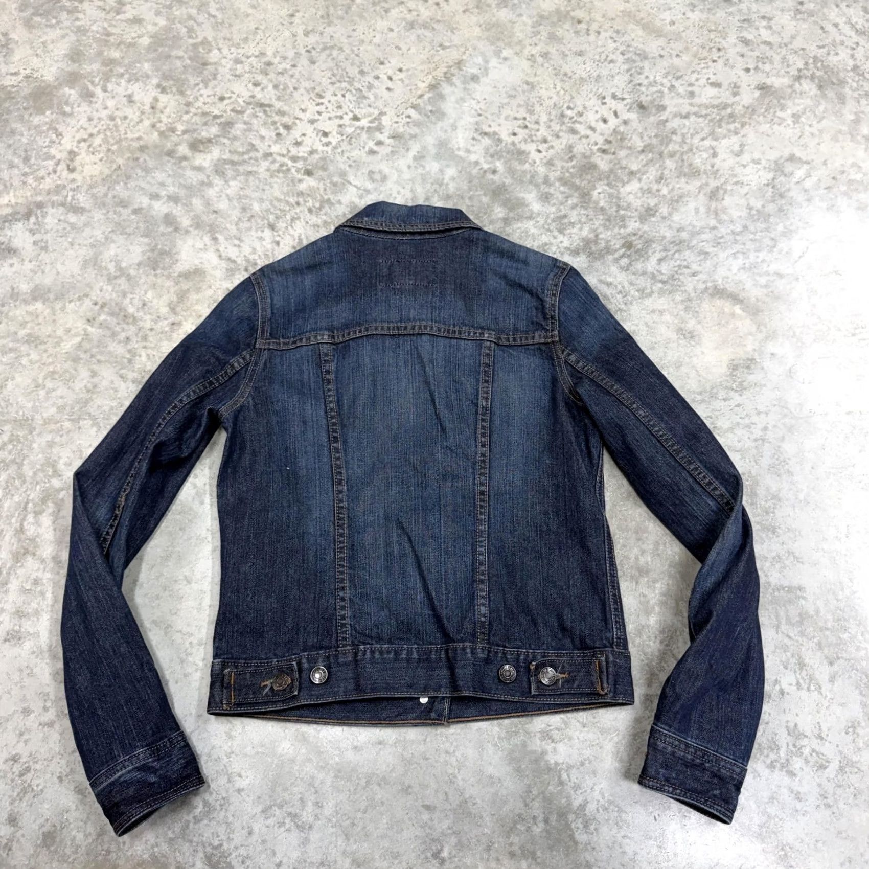 Old Navy Old Navy Jacket Womens Small Blue Denim Trucker Button Front Classic Casual Size S / US 4 / IT 40 - 3 Thumbnail