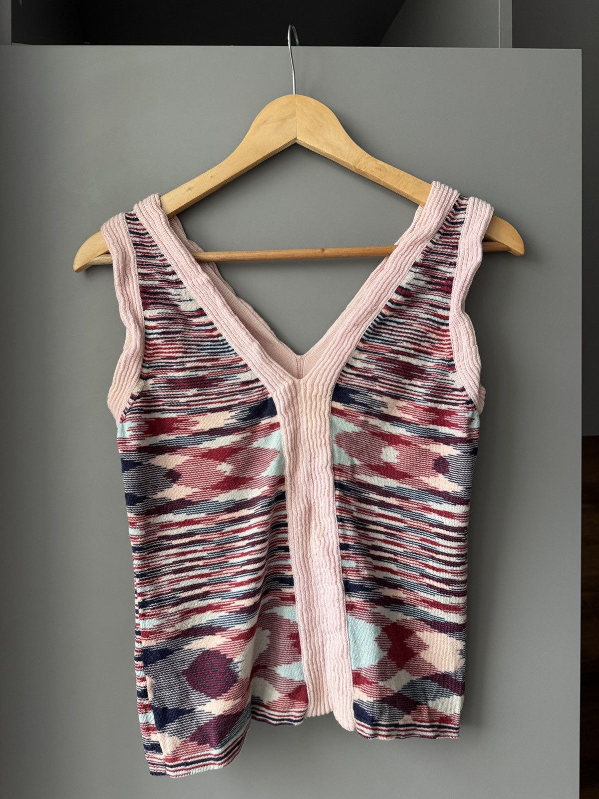 Designer × Missoni Vintage Women’s Missoni Striped Sweater Tank Top Size M / US 6-8 / IT 42-44 - 4 Thumbnail