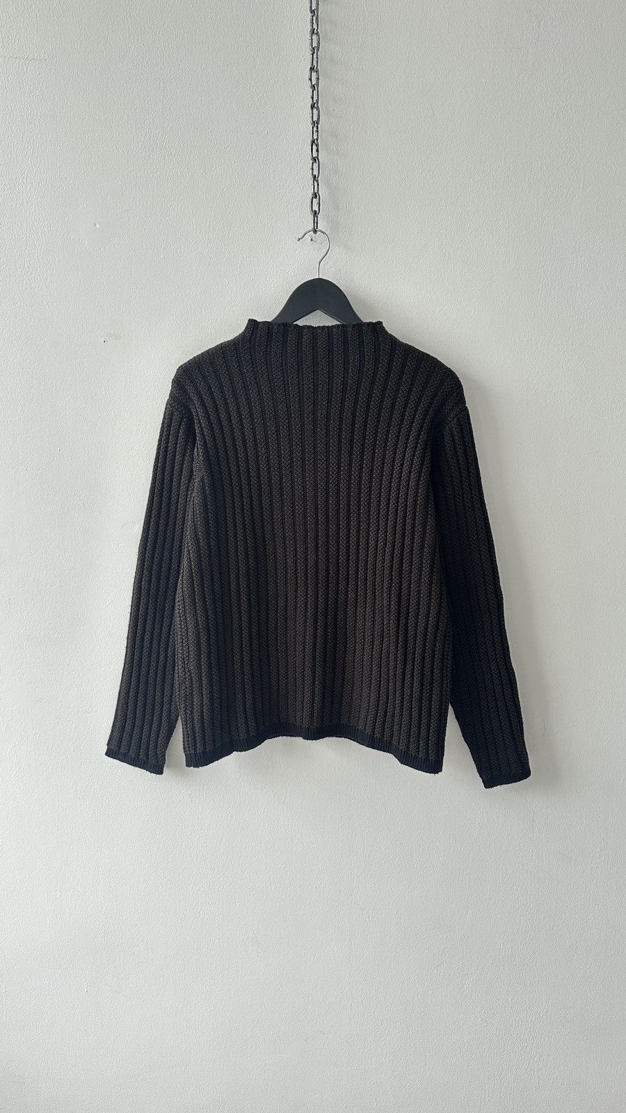 Other Vtg Italian Ribbed Knit Sweater L Brown Wool Blend Gorpcore Size US L / EU 52-54 / 3 - 8 Thumbnail