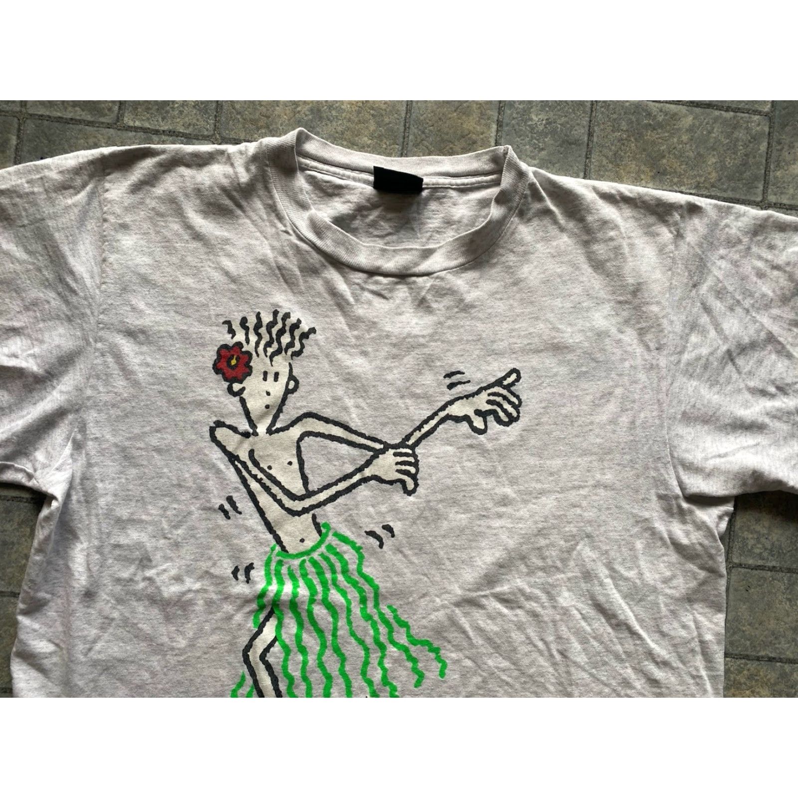 Changes VINTAGE Changes T Shirt Men XL Gray USA 80s Hawaiian Dancing 1985 VTG Size US XL / EU 56 / 4 - 6 Thumbnail