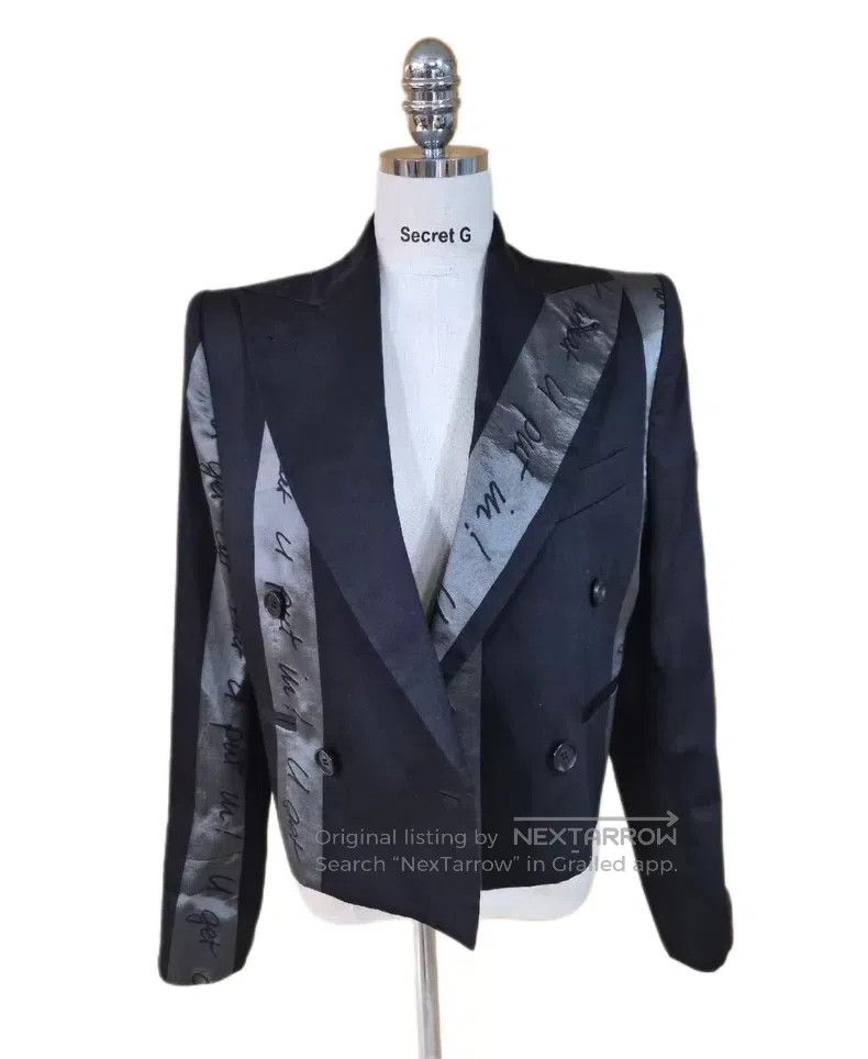 Vivienne Westwood Vivienne Westwood Letter-printed striped suit jacket Size XS / US 0-2 / IT 36-38 - 4 Thumbnail