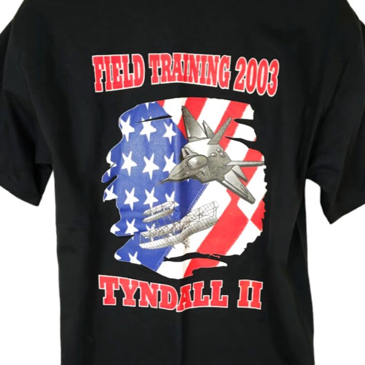 Jerzees VINTAGE Air Force T Shirt Mens Size Medium Y2K AFROTC Field Training Tyndall AF Jersey? Size US M / EU 48-50 / 2 - 4 Thumbnail