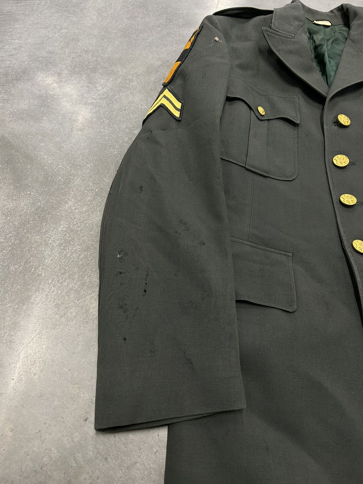Vintage Vintage Green and yellow military jacket Size US L / EU 52-54 / 3 - 3 Thumbnail