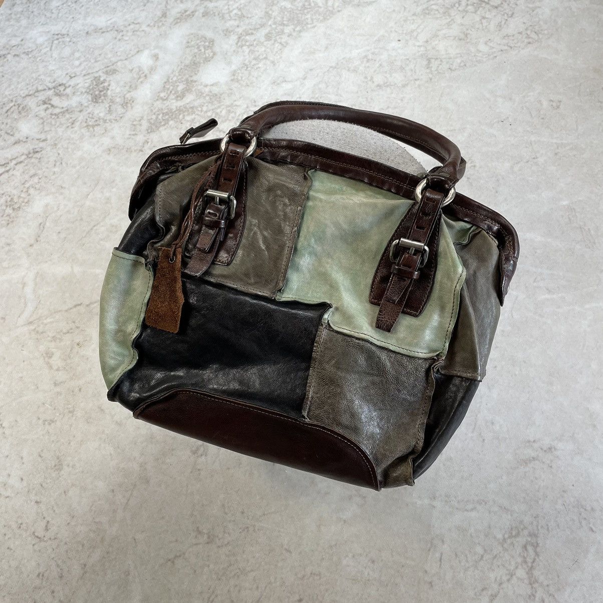 Japanese Brand × Other A.S.98 Airstep Patchwork Multicolor Leather Bag Size ONE SIZE - 6 Thumbnail