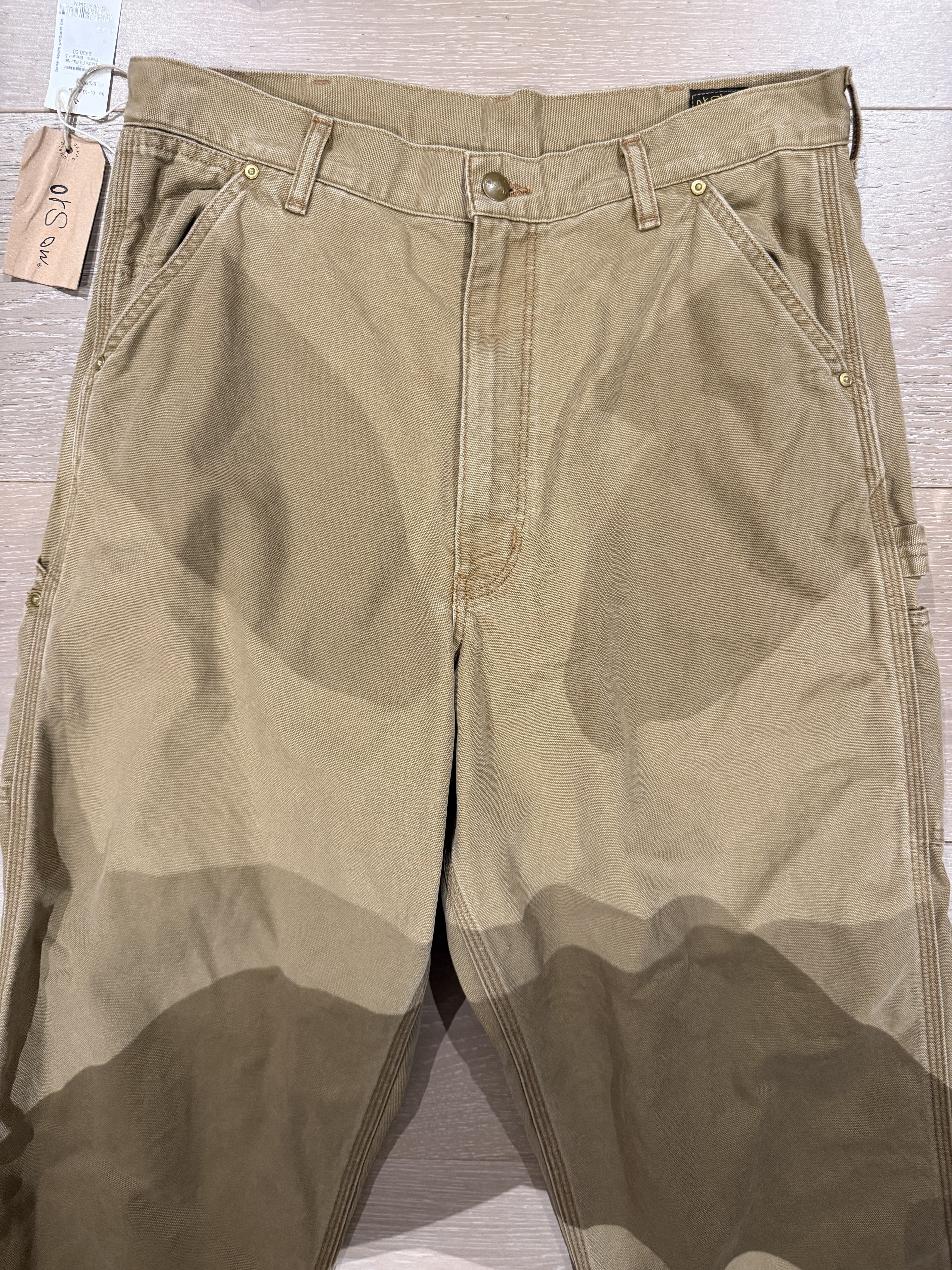 Orslow 💚 Orslow Dad's Fit Painter Pants Brown Size 3 NEW Size US 33 - 8 Thumbnail