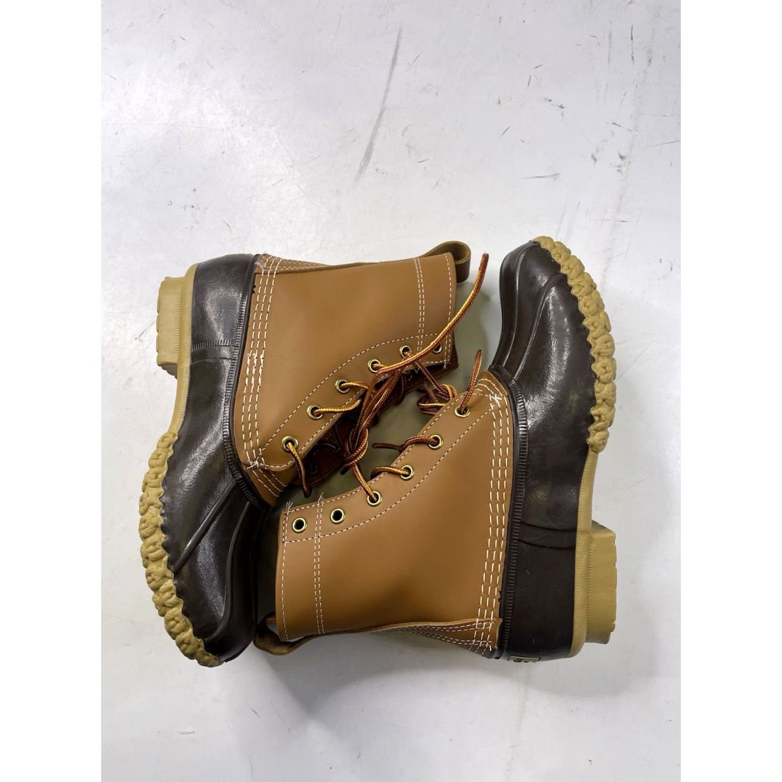 Vintage VINTAGE L.L.Bean Bean Boots Boots Unlined 8" Womens Size 8M Brown Leather USA Made Rain Boot Casual Activewear Size US 8 / IT 38 - 7 Thumbnail