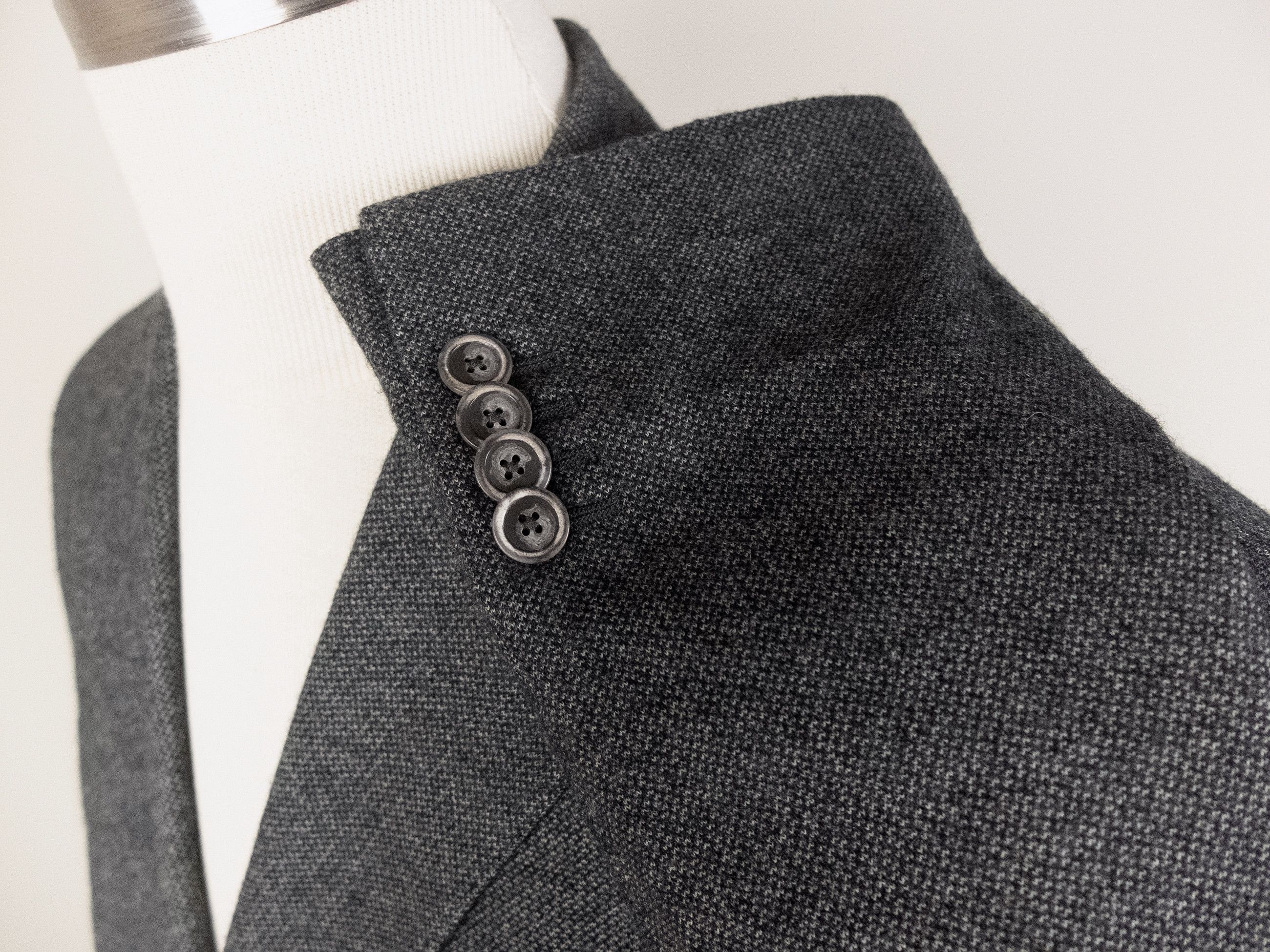 Fedeli FEDELI dark gray cashmere cotton sportcoat 46 56 Size 46R - 2 Thumbnail