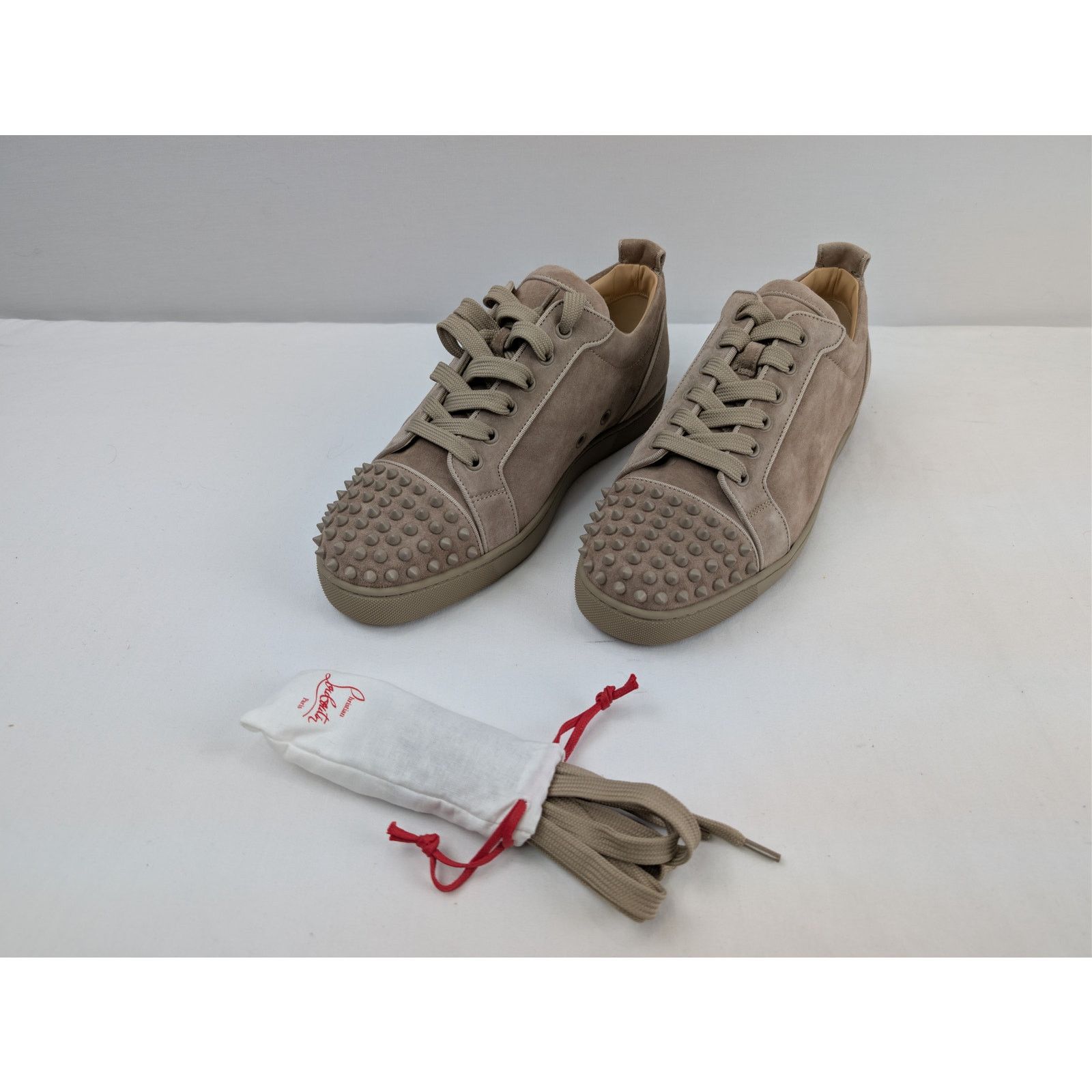 Christian Louboutin o1rshd1 Louis Junior Spikes Orlato Sneakers in Brown Size US 10 / EU 43 - 8 Thumbnail