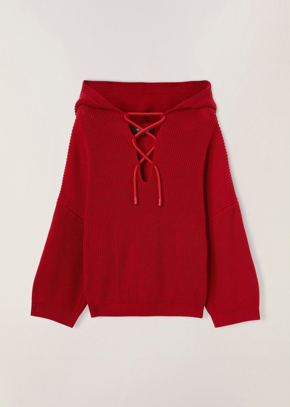 Loro Piana o1srvl11e0825 FAM7803 Hooded Tunic Sweater in Red Size S / US 4 / IT 40 - 1 Thumbnail