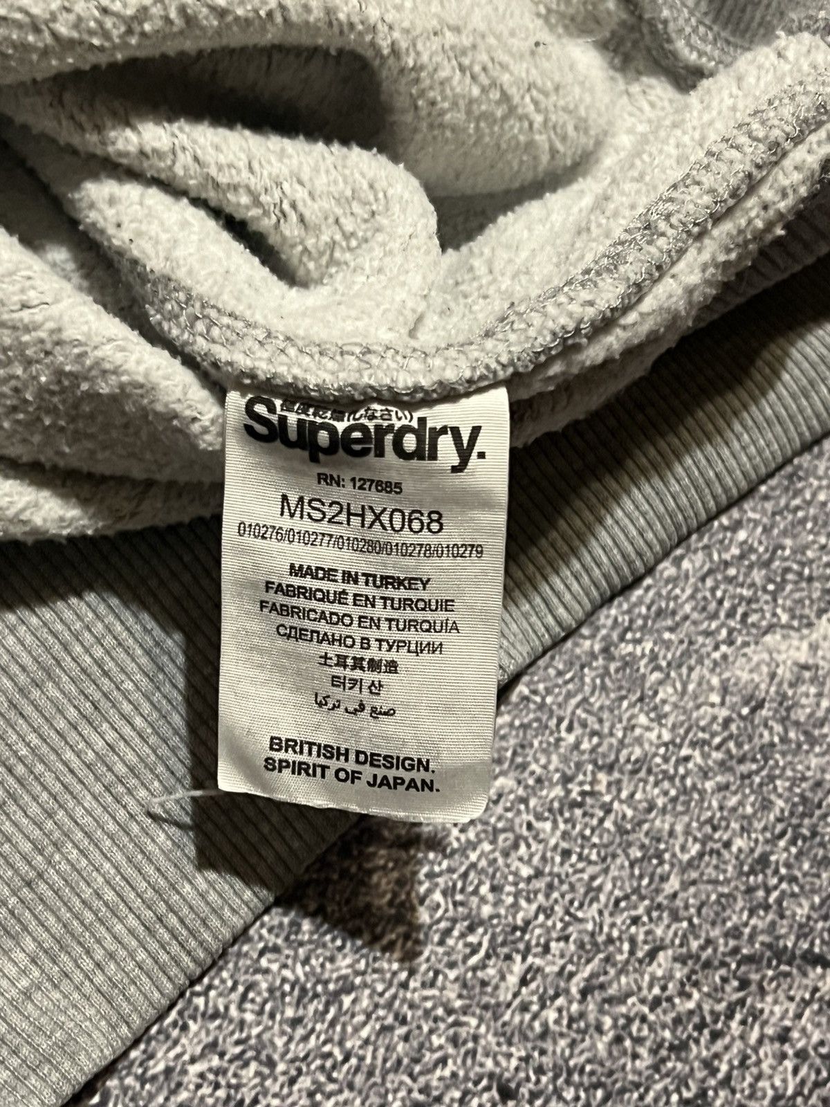 Vintage CRAZY Vintage SuperDry Hoodie - Archive Y2K Drip Y2K Grey L Size US L / EU 52-54 / 3 - 8 Thumbnail