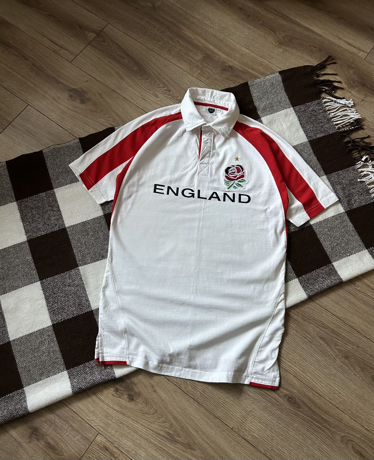 Vintage Vintage England XV big logo rugby jersey mens Size US S / EU 44-46 / 1 - 1 Thumbnail