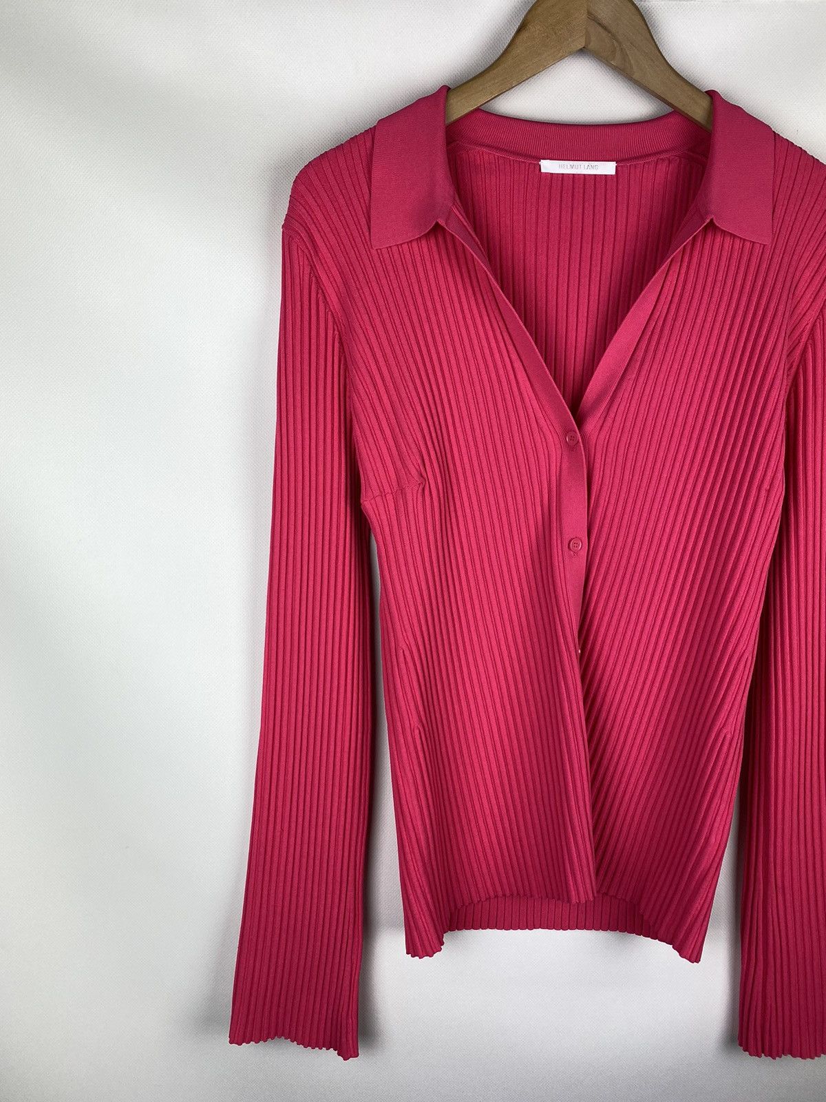 Helmut Lang Helmut Lang ladies pleated cardigan sweater size L Size L / US 10 / IT 46 - 2 Thumbnail