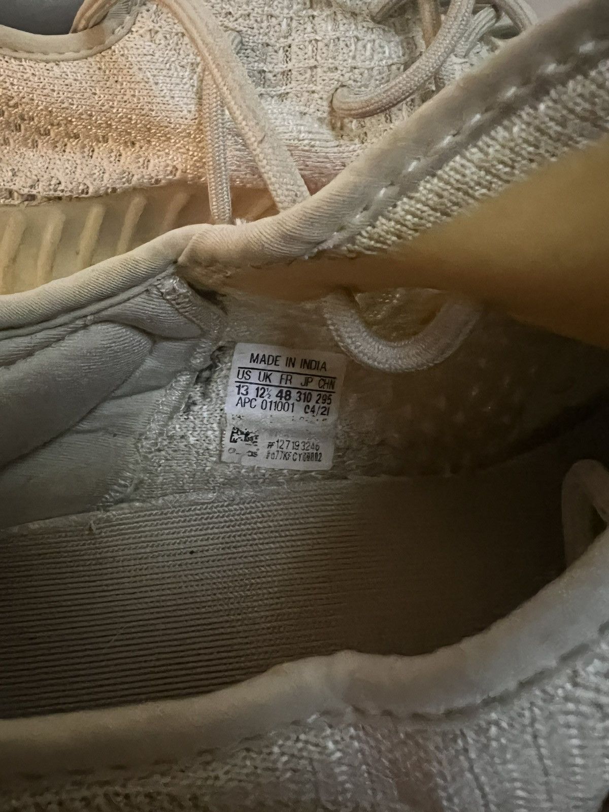 Adidas × Kanye West × Yeezy Yeezy “Light” 350 Size US 13 / EU 46 - 5 Thumbnail