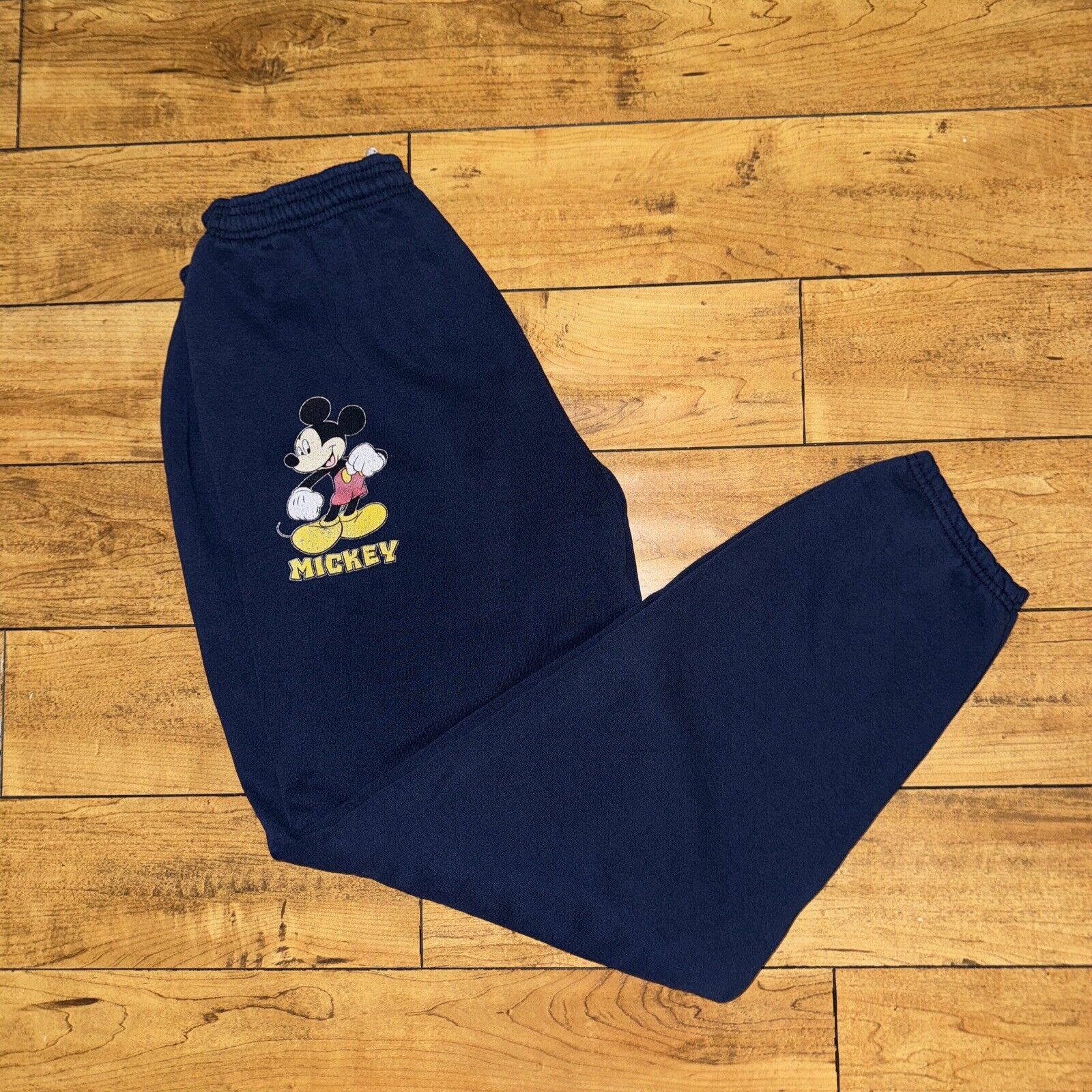 Disney Disney Mickey Sweatpants Joggers XL 36x32 Navy Made In USA Size US 36 / EU 52 - 1 Thumbnail