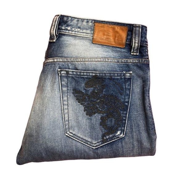 image of Vintage Diesel Jeans Size 32 Viker Blue, Men's