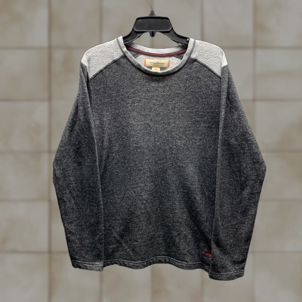 Tommy Bahama Tommy Bahama Sweatshirt Mens Crew Neck Knit Cotton Polyester Gray Adult Medium Pullover 90s Casual Casual Crew Neck Sweatshirt Mens Size US L / EU 52-54 / 3 - 1 Thumbnail