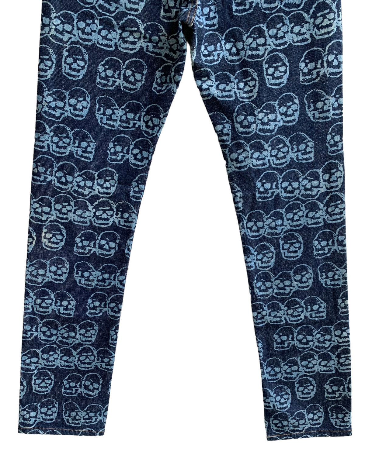Hysteric Glamour 🔥Iconic 90s Vintage Hysteric Glamour Skull Head Over Printed Size US 29 - 5 Thumbnail