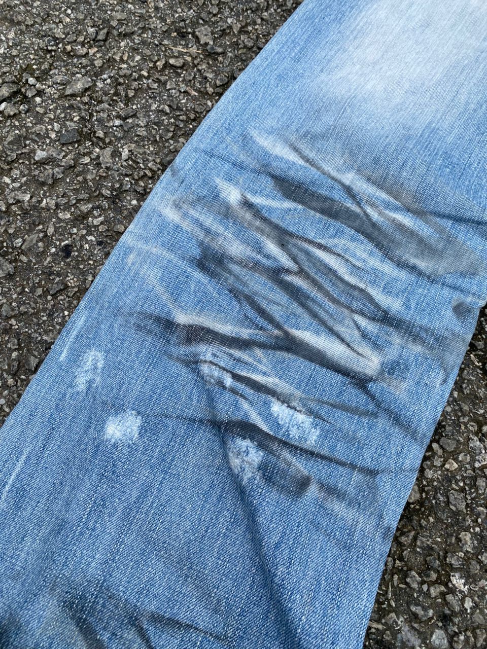Japanese Brand VINTAGE URBAN BLEACH COLOUR DISTRESSED DENIM Size US 33 - 14 Thumbnail