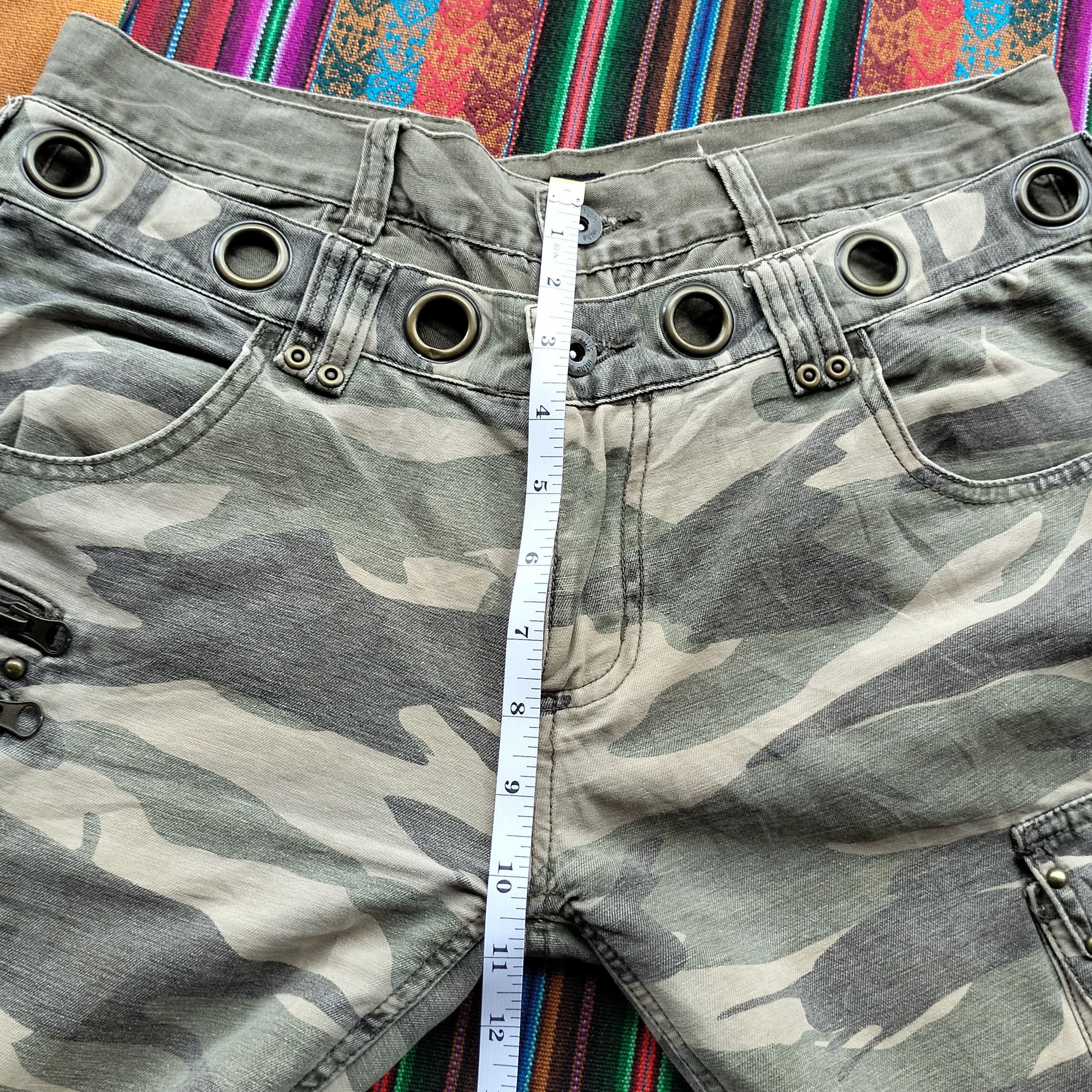 GOA double waist studded flare cargo pants Size US 31 - 21 Thumbnail