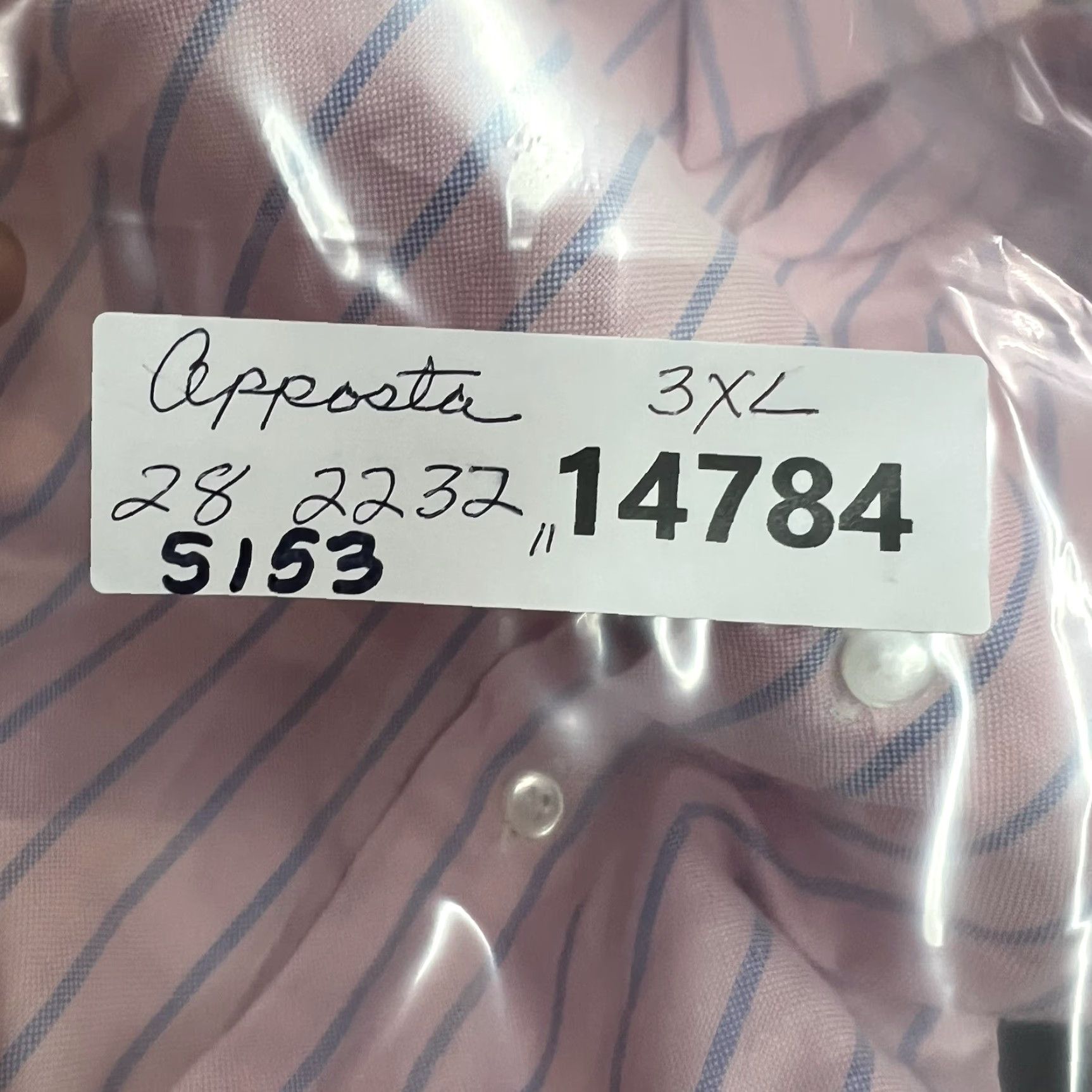 Vintage Vintage Apposta Men's Shirt Long Sleeve Button-Up Casual 3XL Pink Cotton Italy Size US XXL / EU 58 / 5 - 8 Thumbnail