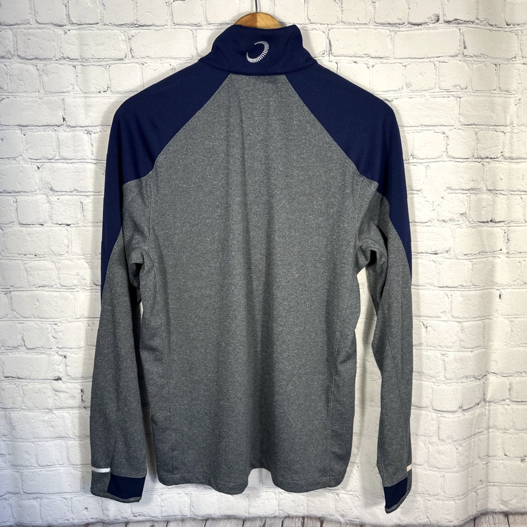 Vintage Zero Restriction Z425 Pullover Mens M Navy Gray Quarter Zip Performance Size US M / EU 48-50 / 2 - 7 Thumbnail