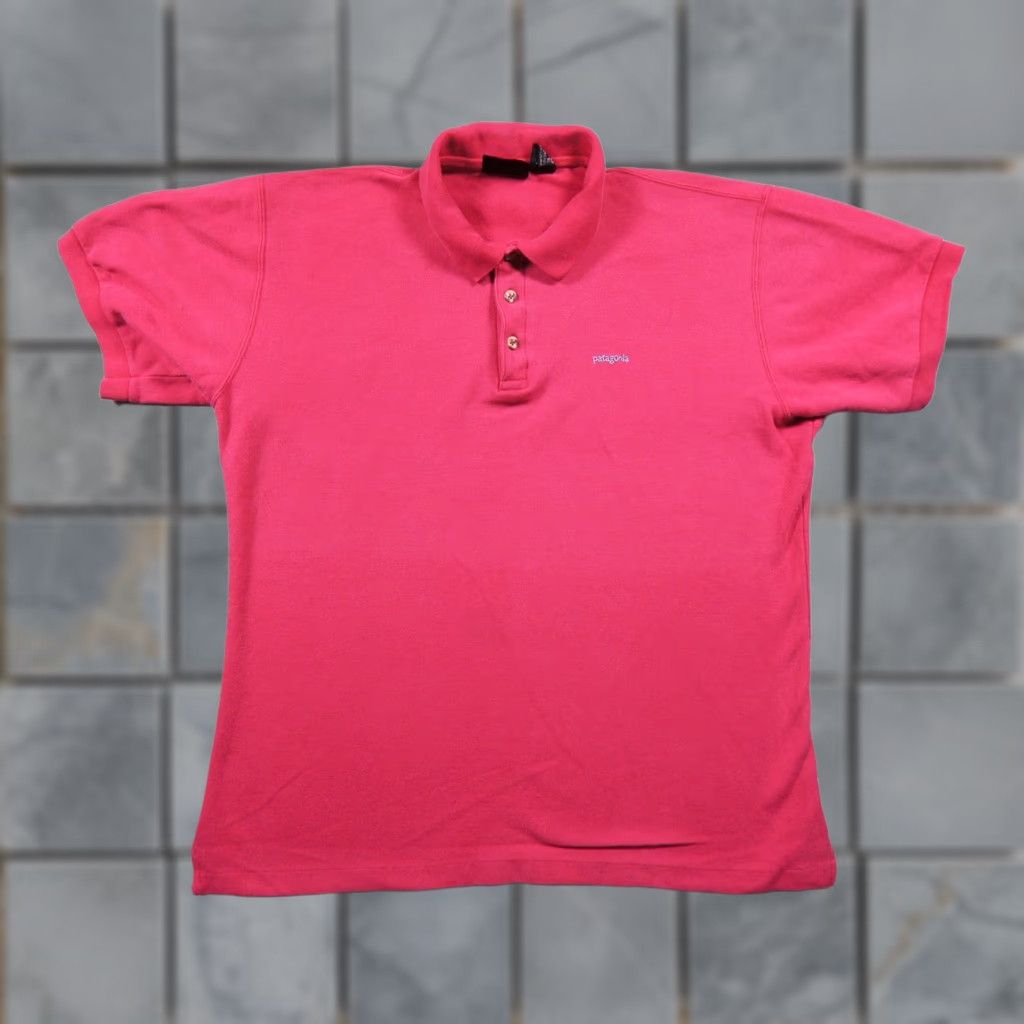 Patagonia VINTAGE Patagonia Shirt Womens Large Pink Polo Short Sleeve Collared Outdoors Size L / US 10 / IT 46 - 1 Thumbnail
