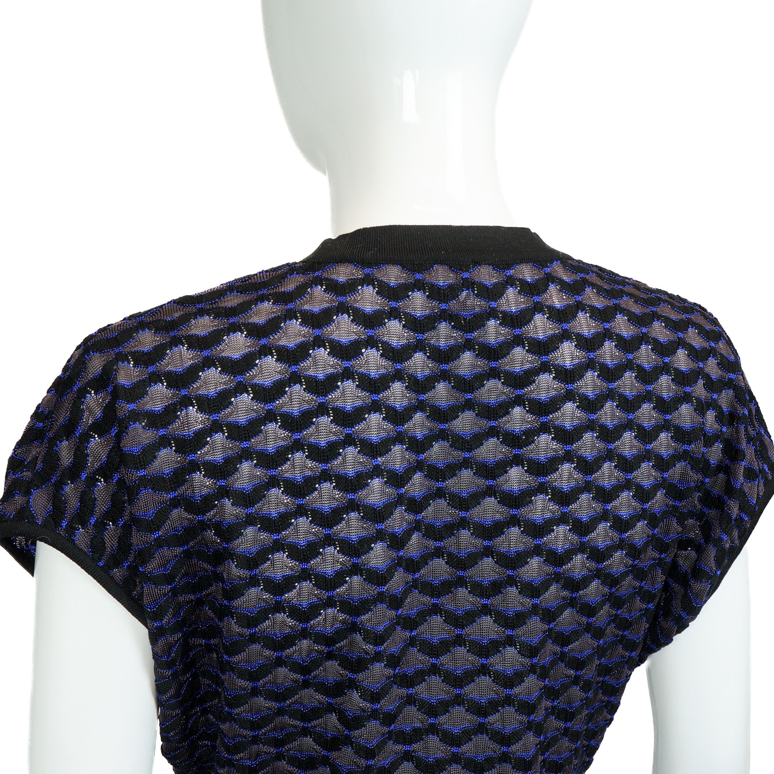 Missoni MISSONI Blue Dress Vintage 90s 00s Size S / US 4 / IT 40 - 4 Thumbnail
