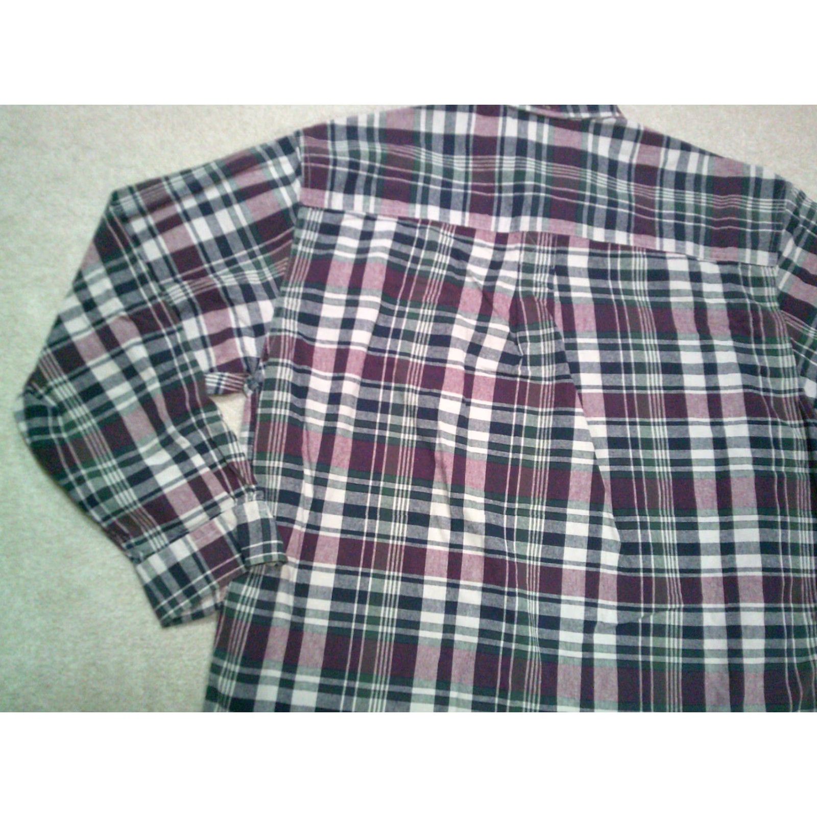 Eddie Bauer VINTAGE Eddie Bauer Button-Up Shirt Mens Medium Maroon Plaid Shirt Mens XL Maroon Plaid 90s Outdoor Casual Men Shirt Size US XL / EU 56 / 4 - 6 Thumbnail