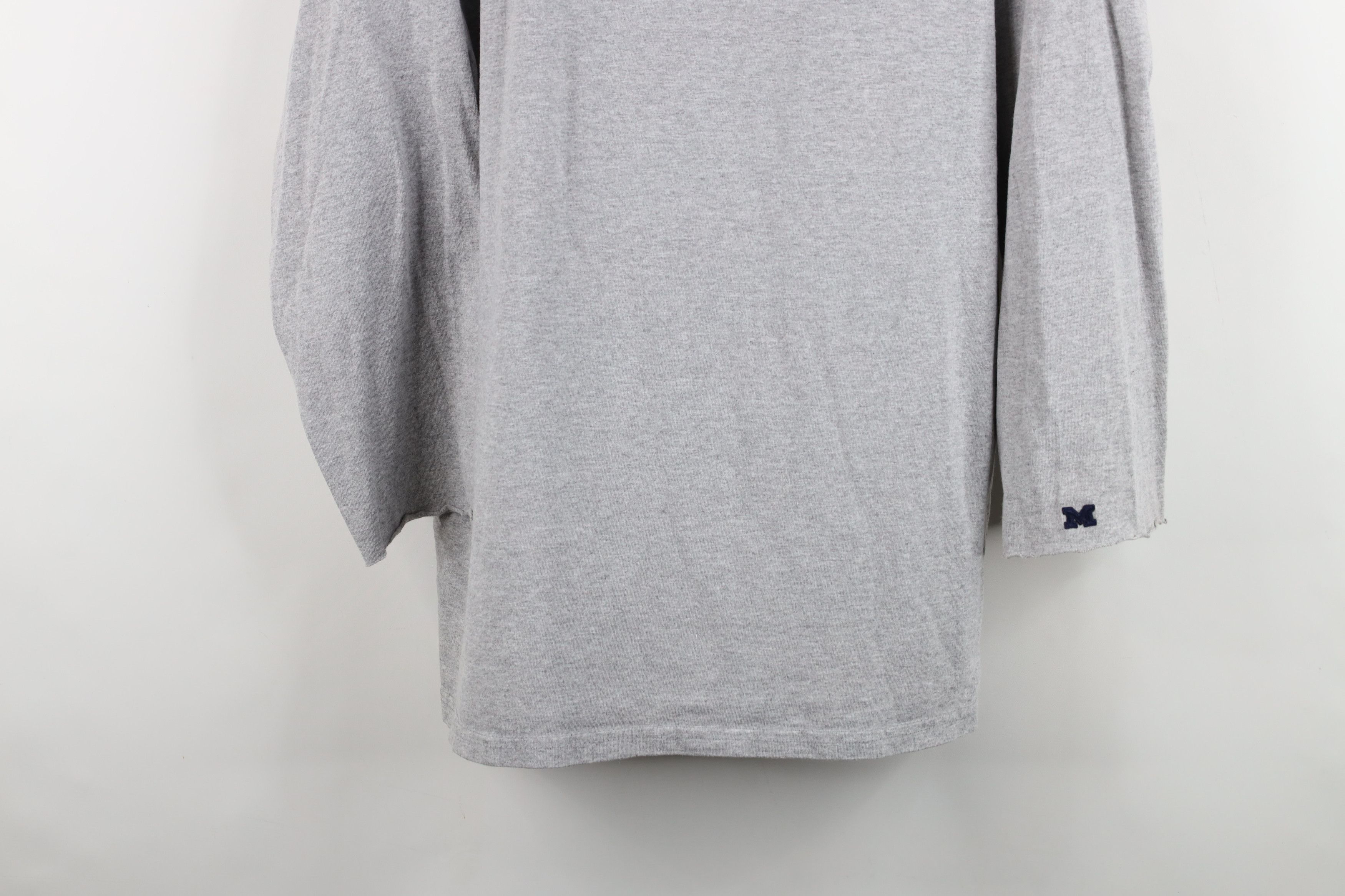 Vintage Vintage 90s University of Michigan Football T-Shirt Gray USA Size US XL / EU 56 / 4 - 3 Thumbnail