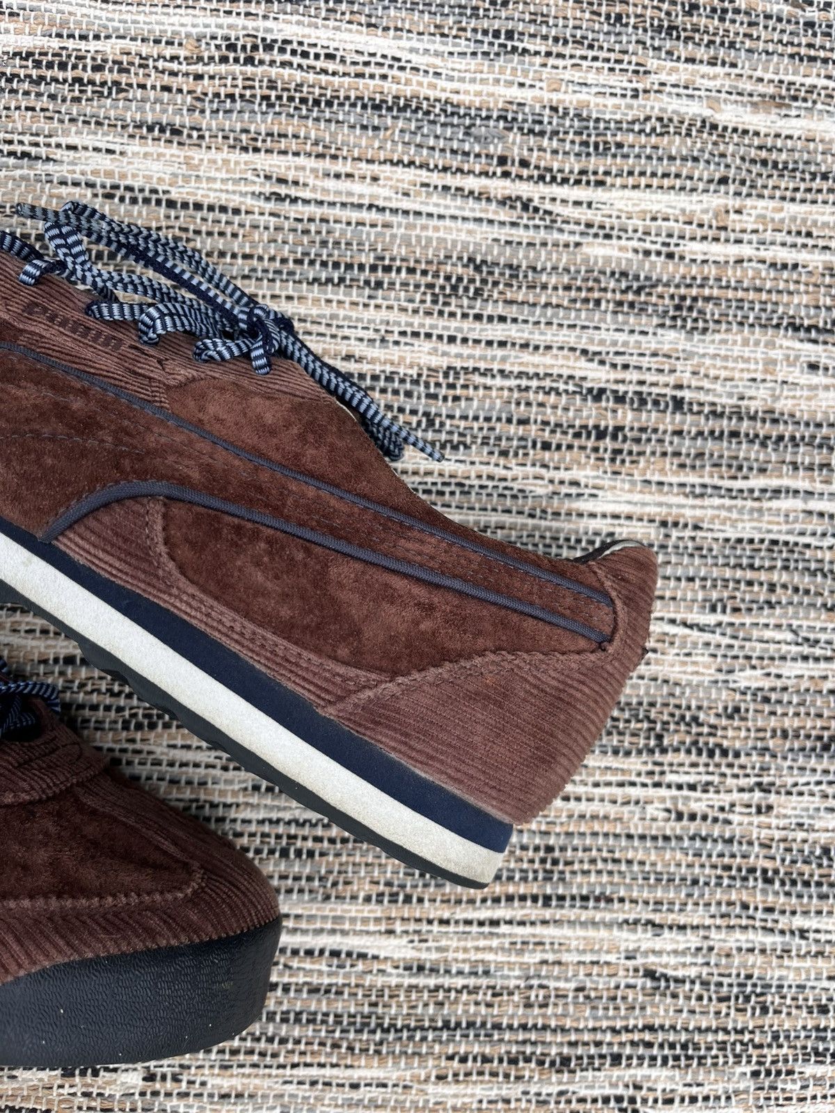 Puma Rare Vintage Puma Corduroy Suede Brown Sneakers Avantgarde Size US 10.5 / EU 43-44 - 7 Thumbnail