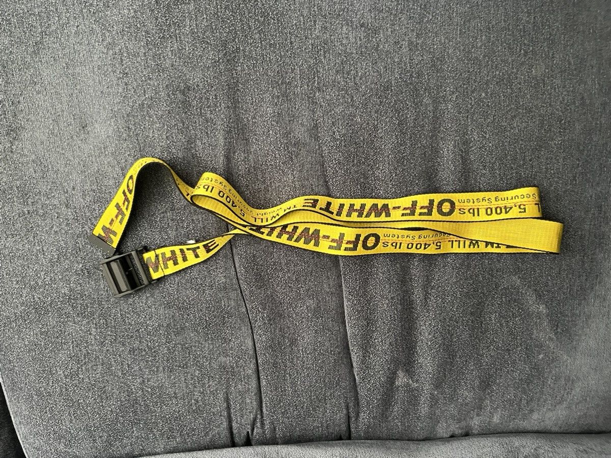 Off-White Off-White Industrial Belt Yellow Black, Red Stitching Size ONE SIZE - 3 Thumbnail