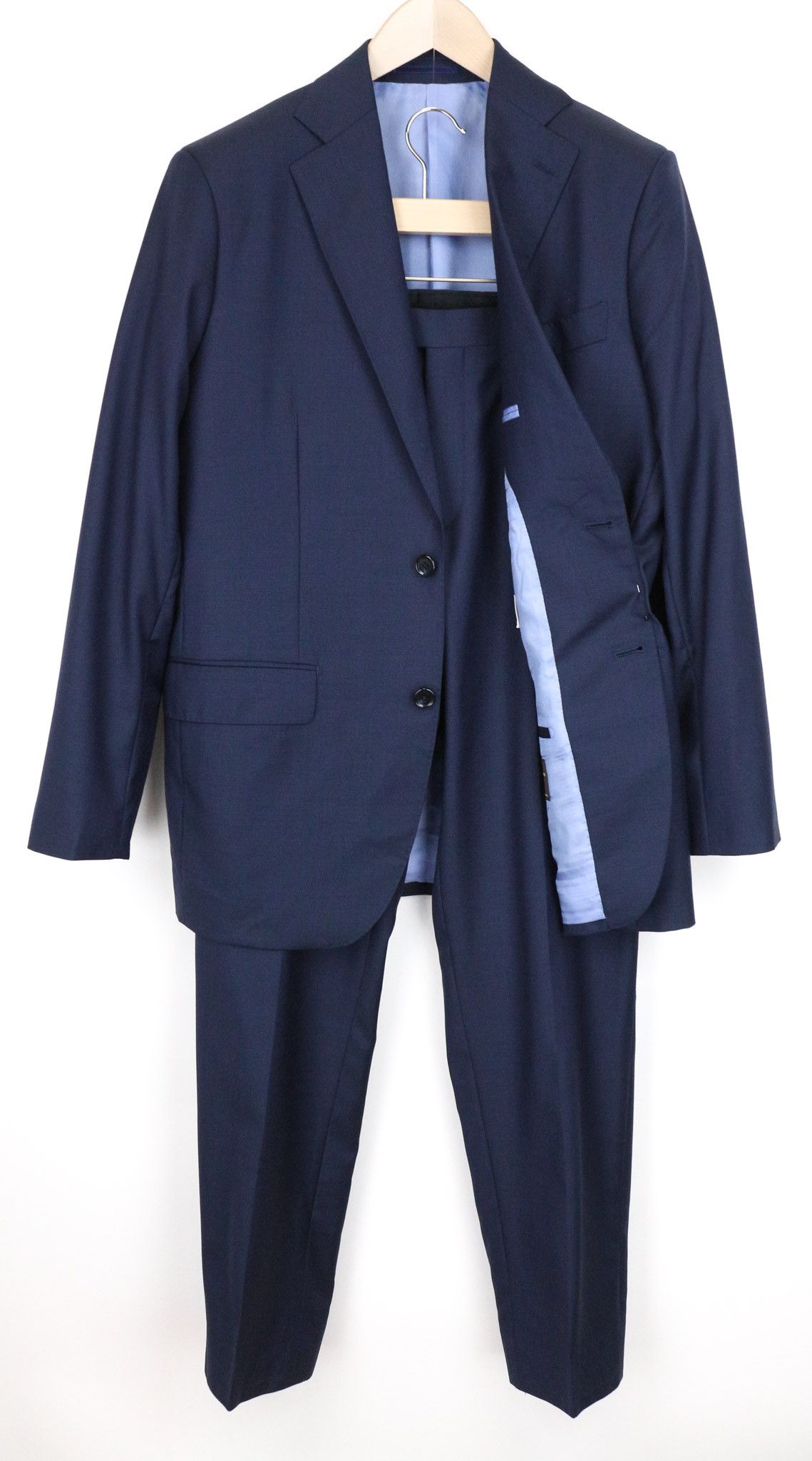 Suitsupply LAZIO UK40R Single Breasted Blue Pure Wool Suit 75381 Grailed