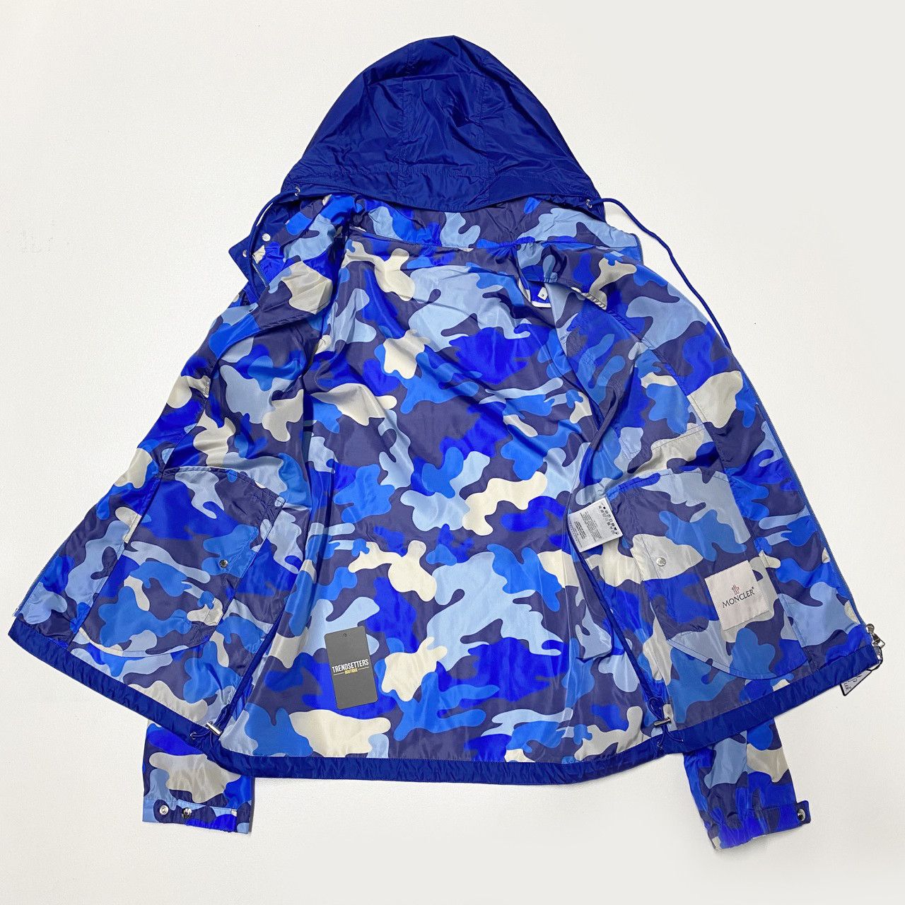 Moncler Moncler vidourle light jacket XL 2XL camo blue windbreaker Size US XXL / EU 58 / 5 - 2 Thumbnail