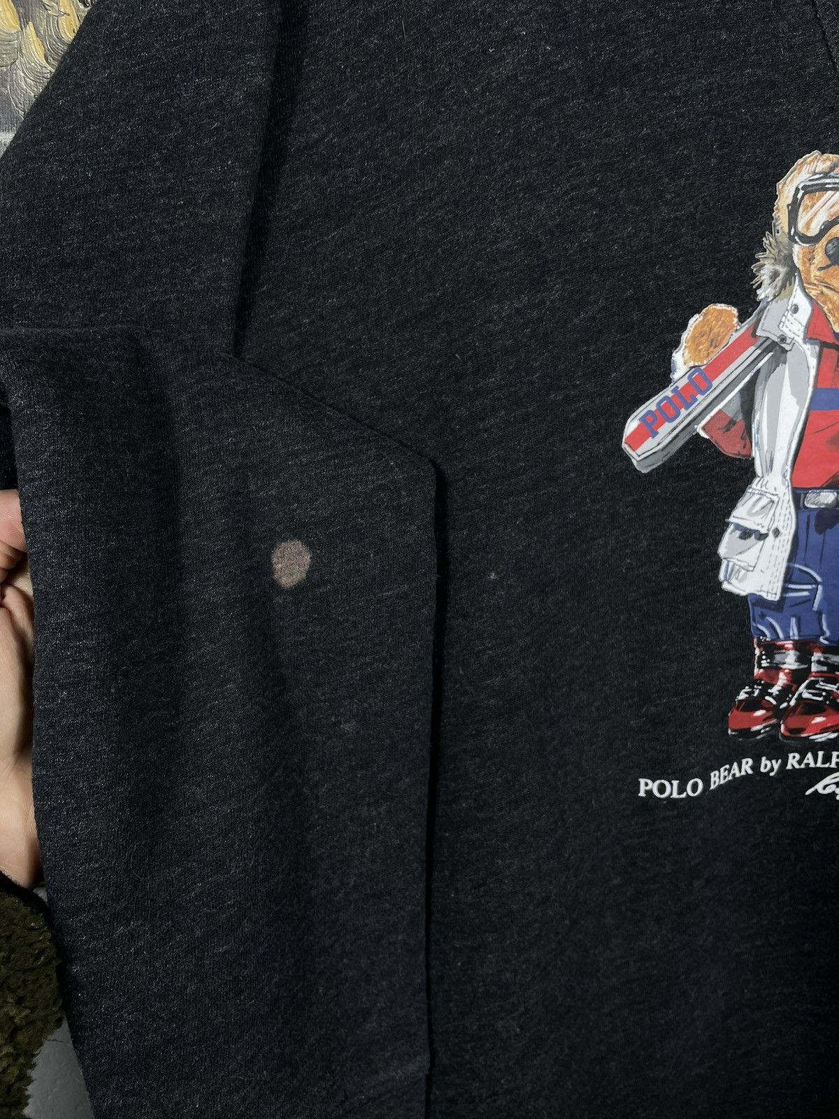 Designer × Polo Ralph Lauren × Ralph Lauren Polo Ralph Lauren Dark Grey Crewneck Sweater Kanye West Size US XL / EU 56 / 4 - 8 Thumbnail
