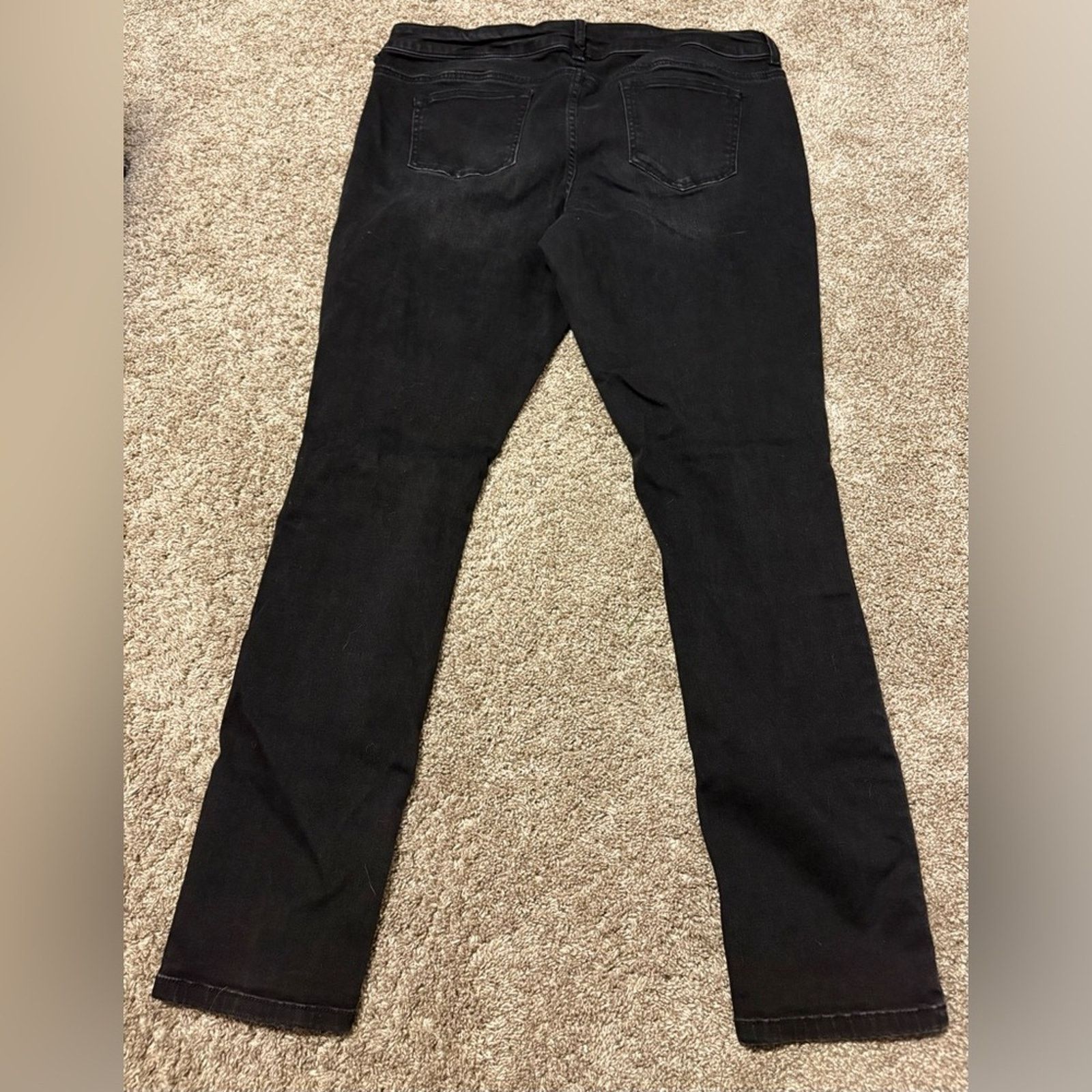 Other (Maurices) Black Distressed Skinny Jeans: Size XL-R Size 34" / US 12 / IT 48 - 2 Thumbnail