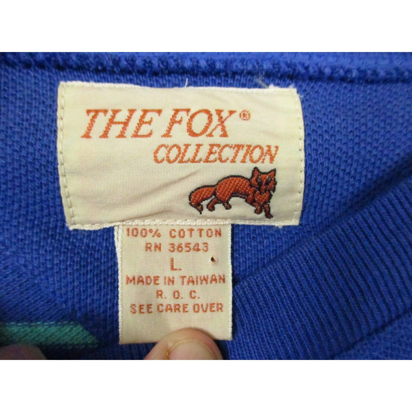 Vintage VINTAGE The Fox Collection Rugby Shirt Men’s L Striped 90s Retro Blue Shirt Mens Vintage Size US L / EU 52-54 / 3 - 4 Thumbnail