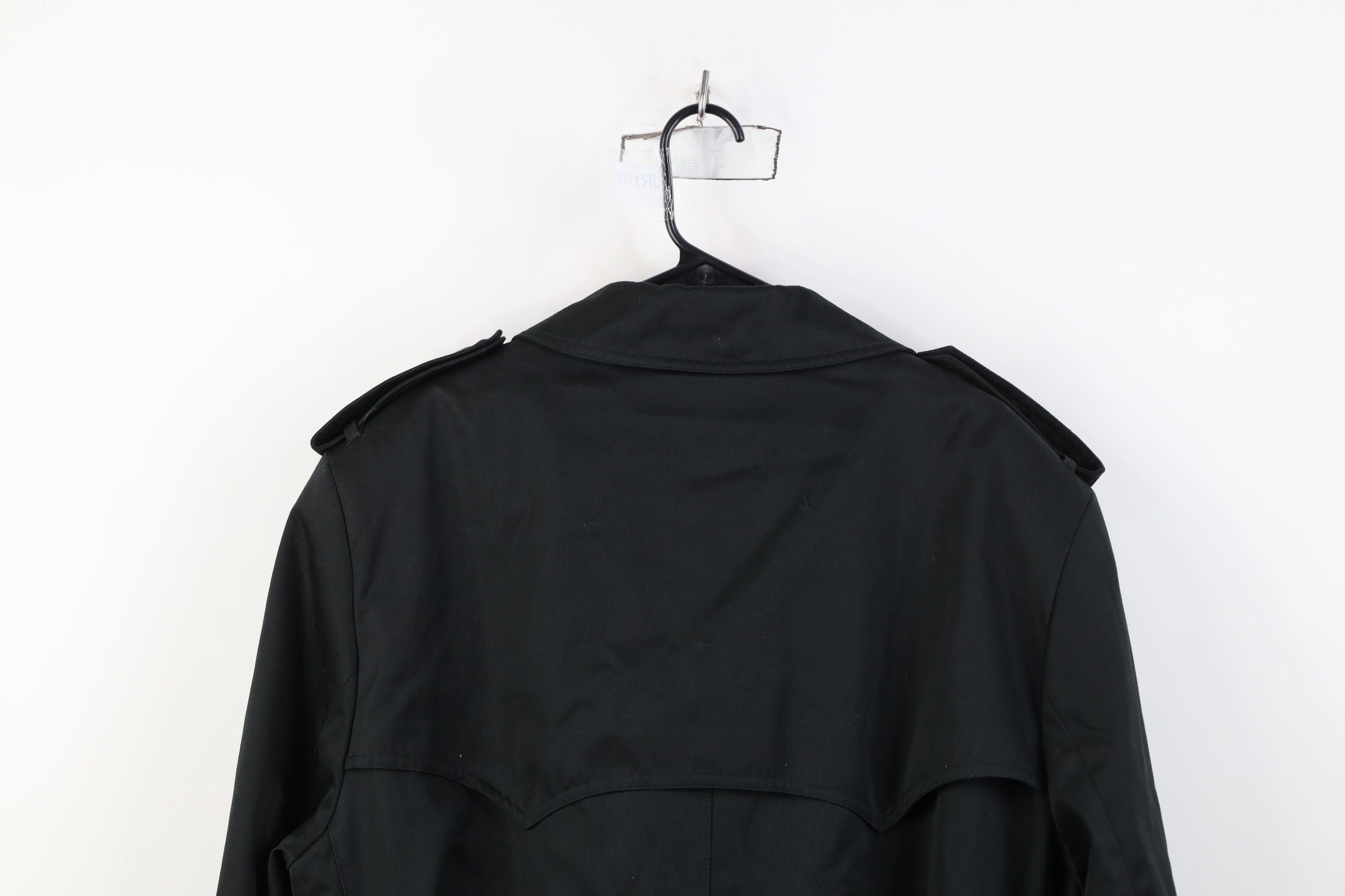 Vintage Vintage 70s Streetwear Trench Coat Rain Jacket Black USA Size US XXL / EU 58 / 5 - 14 Thumbnail