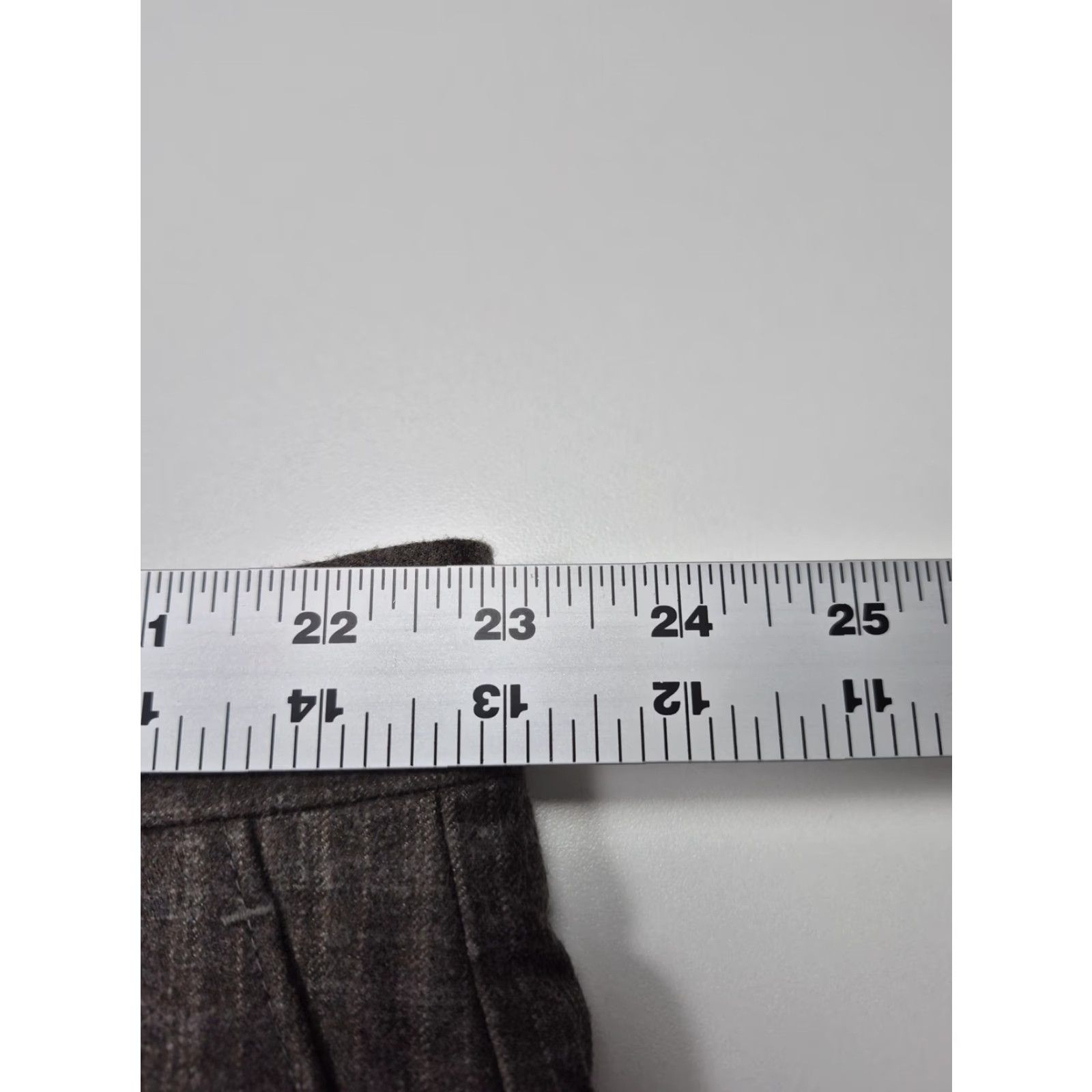 Ralph Lauren VTG Ralph Lauren Dress Pants Mens 46x36 Brown Wool Flat Front Check NWT Unhemmed Size US 30 / EU 46 - 7 Thumbnail