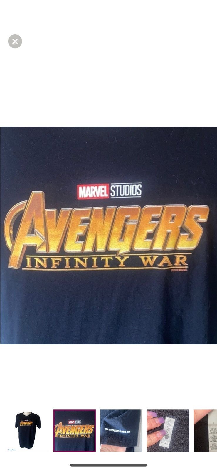 Next Level Apparel Next level apparel large marvel avengers infinity wars tee Size US L / EU 52-54 / 3 - 7 Thumbnail