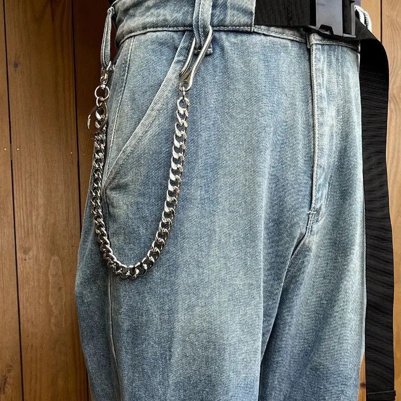 Jewelry Vintage Trousers Jean Wallet Chain in Silver, Men's