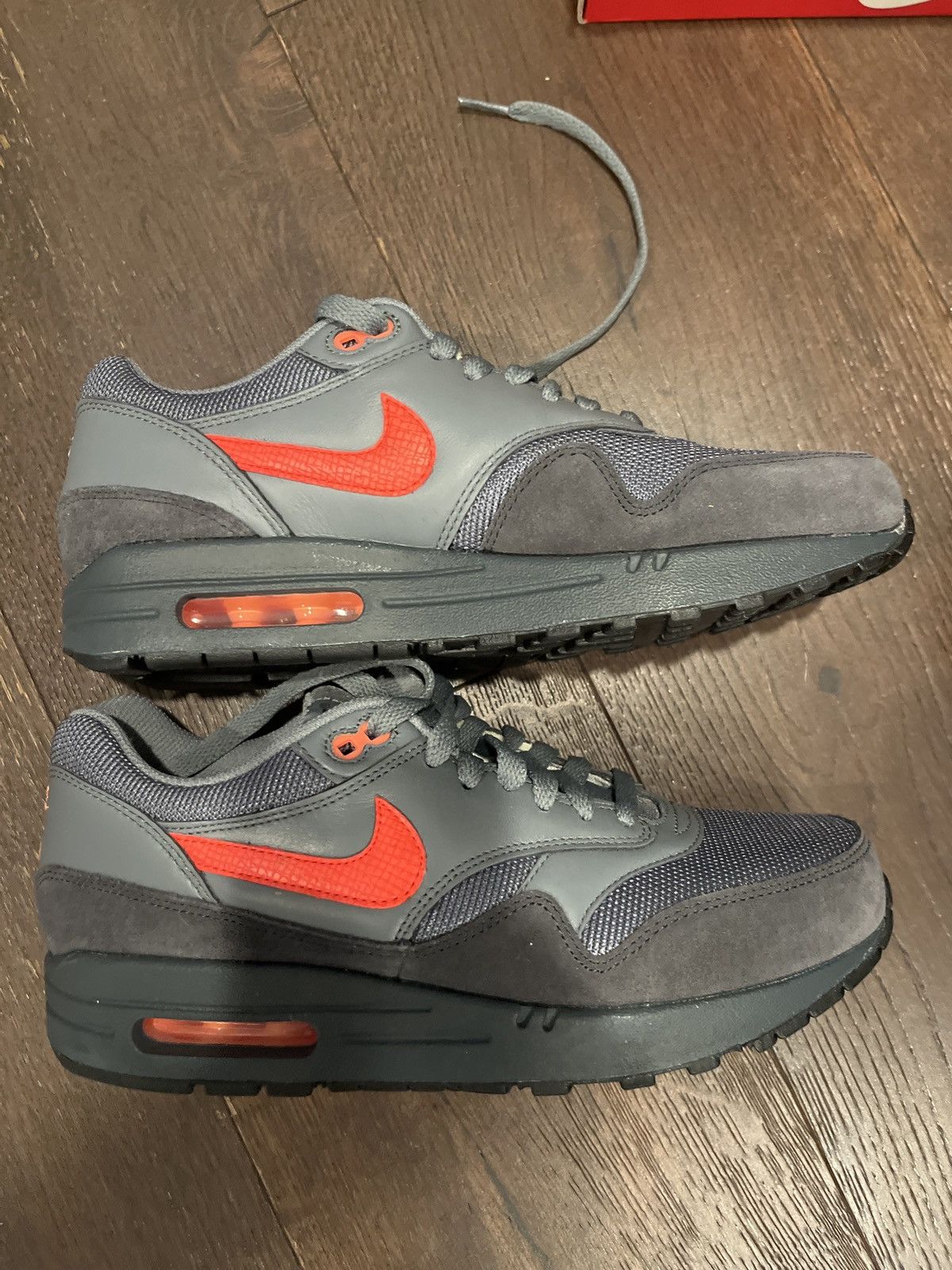 Nike Nike Air Max 1 FB Anthracite Team Orange Size US 7.5 / EU 40-41 - 2 Thumbnail