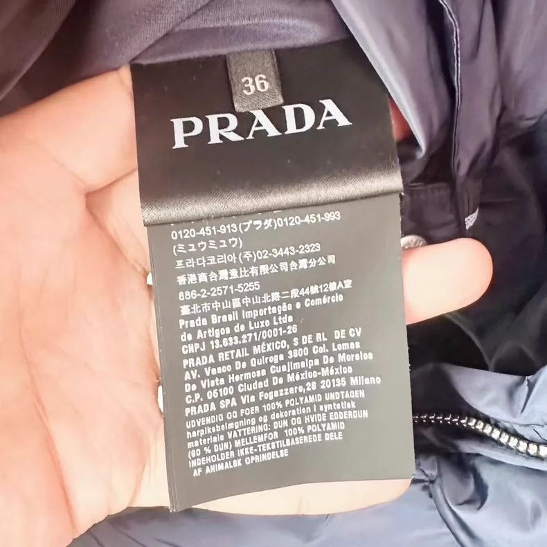Prada Prada Size 36 Blue cuff glue logo down jacket 2501-Nextarro Size US XS / EU 42 / 0 - 4 Thumbnail