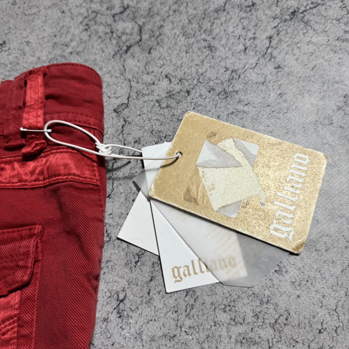 John Galliano NEW Galliano Y2K 00s Mini Shorts With Bow Size 27" / US 4 / IT 40 - 8 Thumbnail