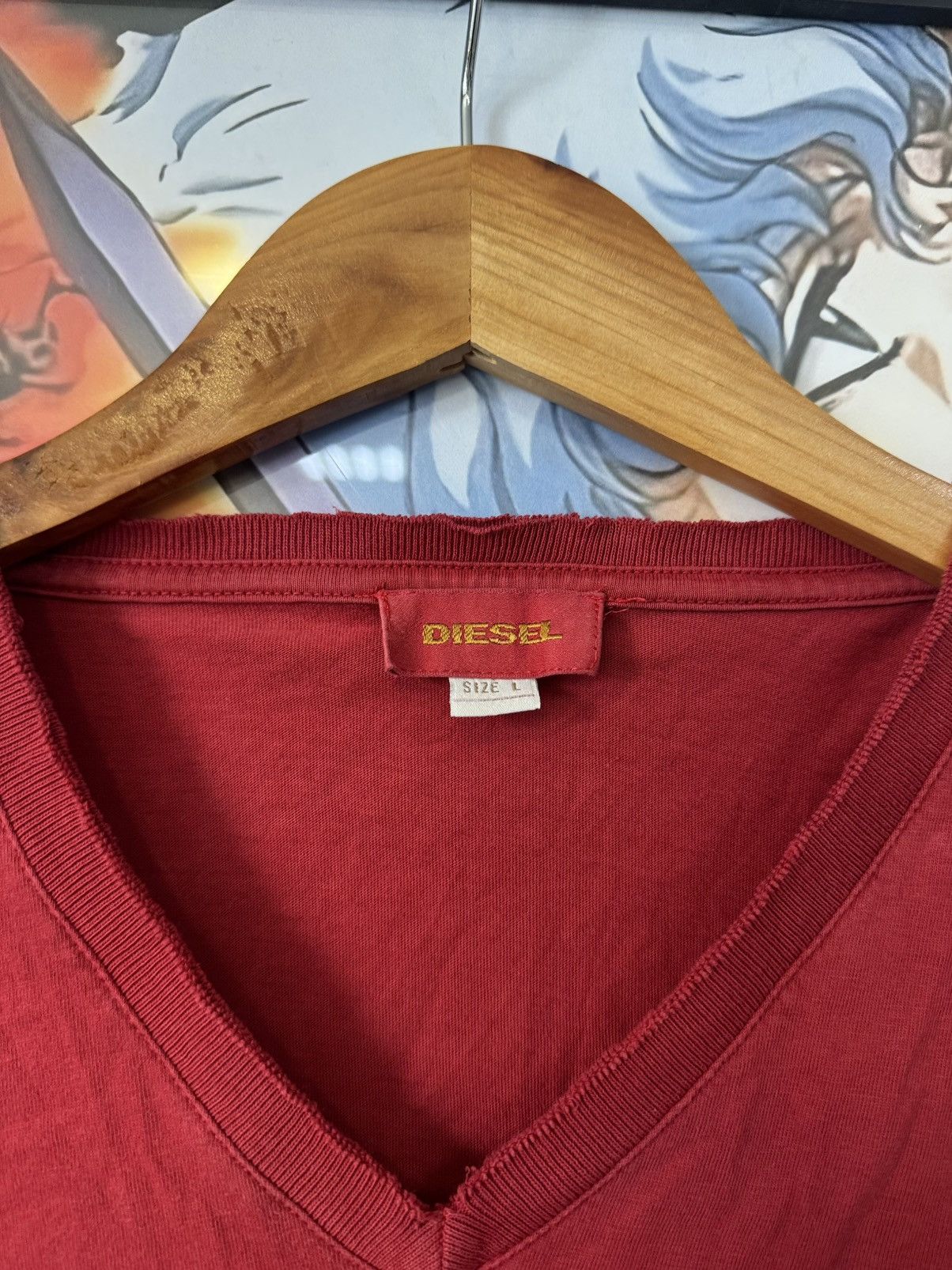 Diesel Y2K Vintage Gradient Diesel Tee Shirt Archive Hype Size US L / EU 52-54 / 3 - 5 Thumbnail