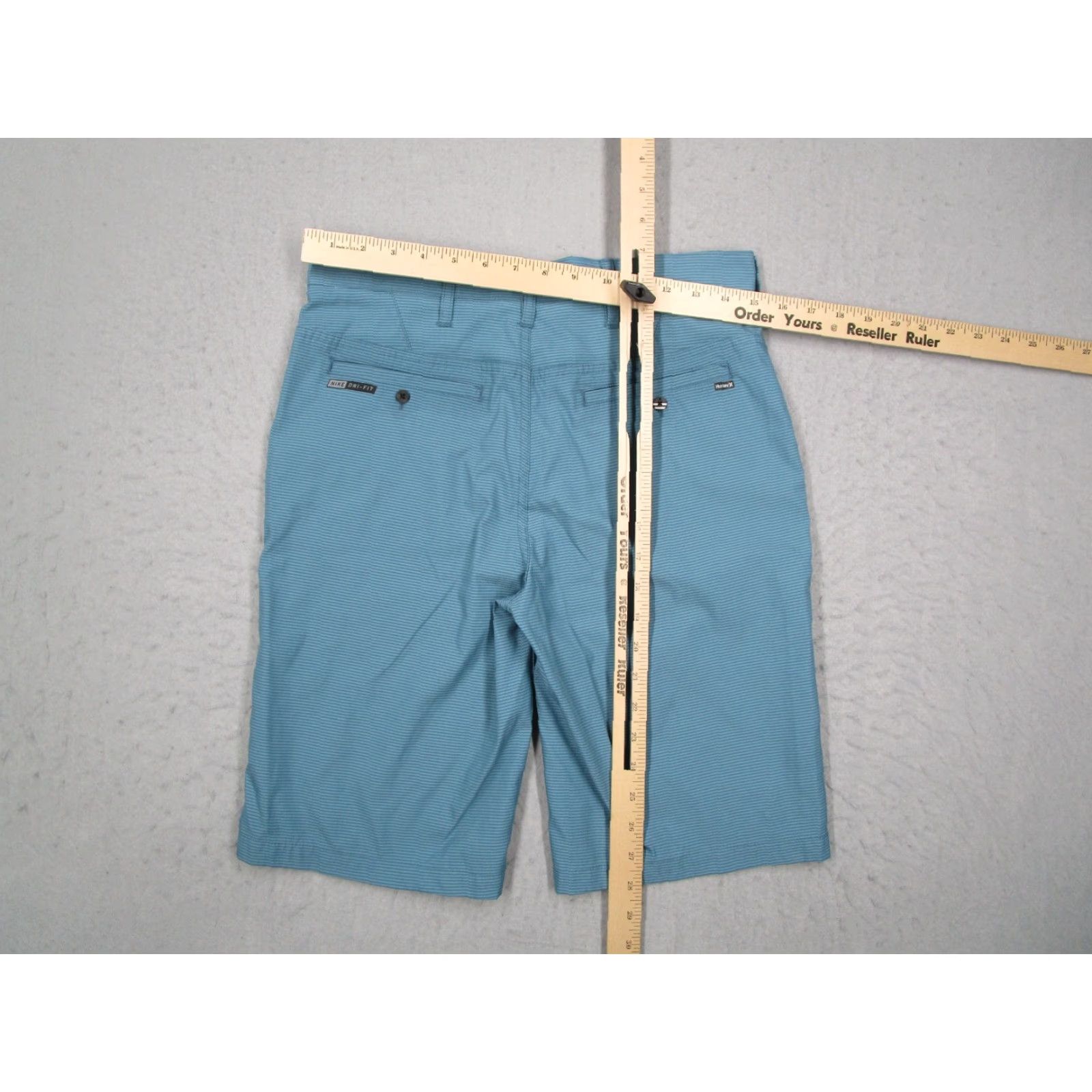 Hurley Hurley Nike Dri-Fit Shorts Mens 30 Blue Hybrid 10" Beach Walk Stretch Golf Size US 30 / EU 46 - 6 Thumbnail