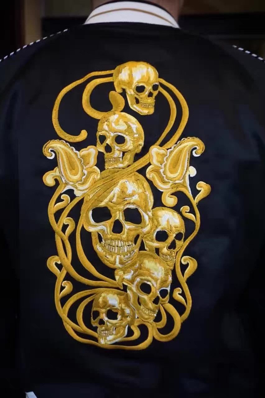 Alexander McQueen Alexander McQueen 17SS Skull‑Embroidered Sukajan Jacket. Ｑ25 Size US M / EU 48-50 / 2 - 3 Thumbnail