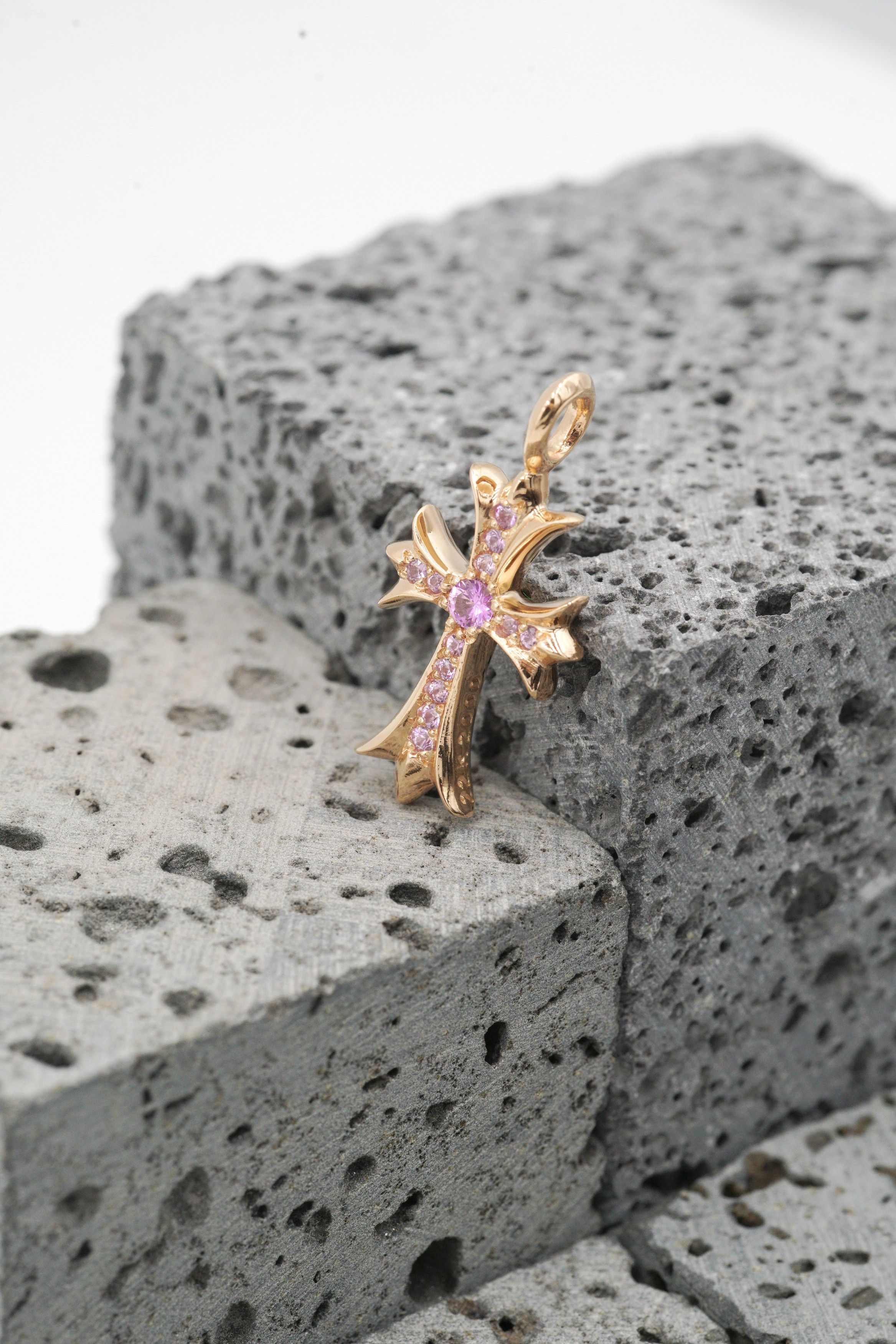 Chrome Hearts Chrome Hearts 22K Purple Color Tiny Cross Pendant Size ONE SIZE - 3 Thumbnail