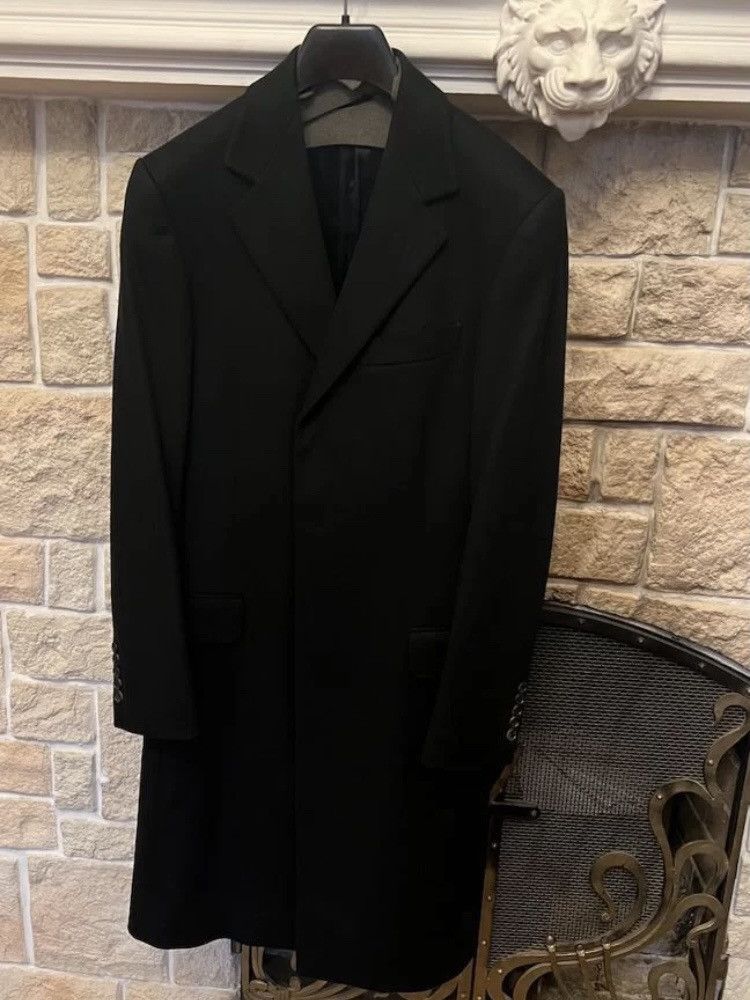 Image of Gucci Wool Cozy Classic Light Coat Black, Men's (Size Small)