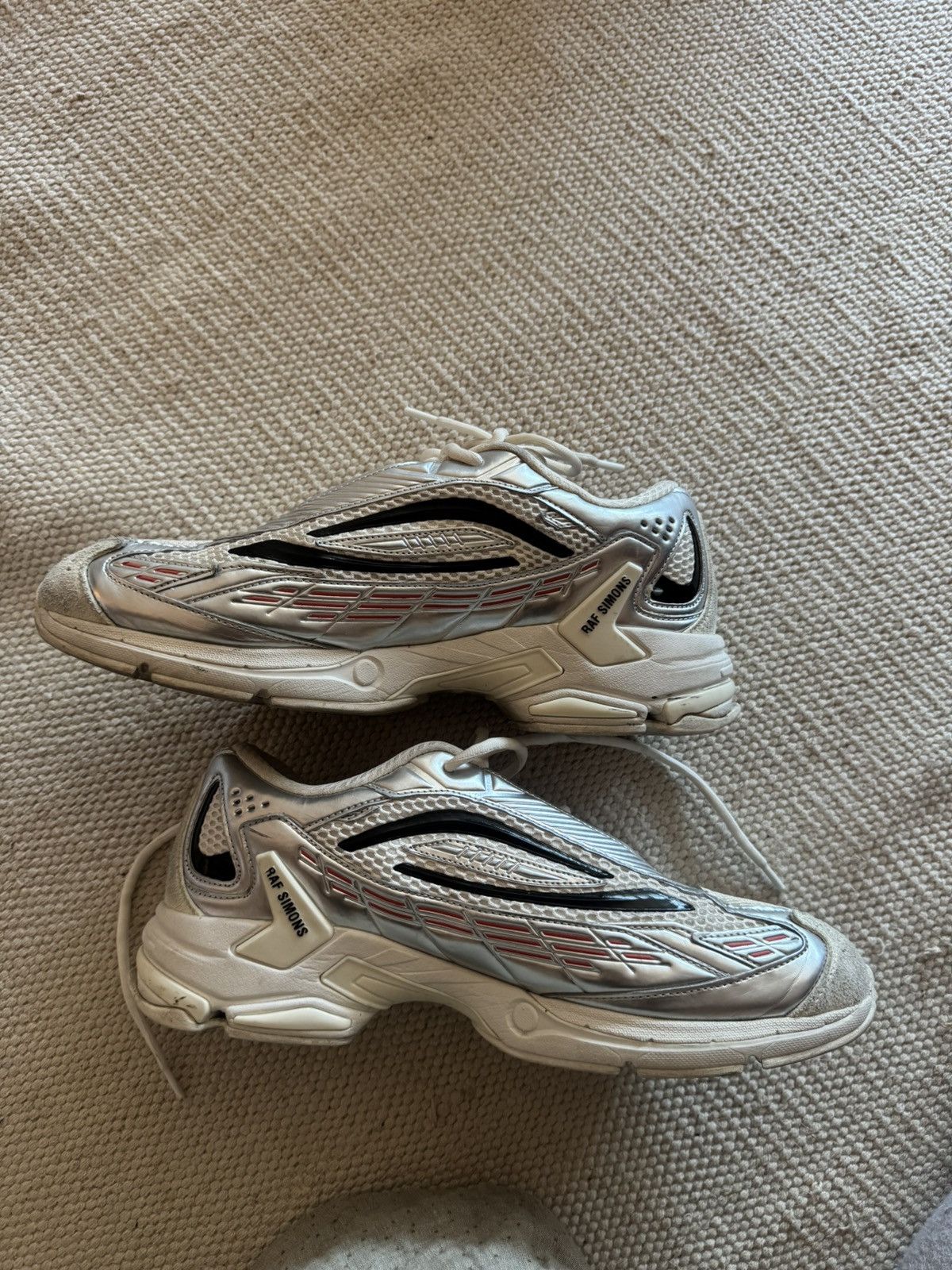 Raf Simons Raf Simons Cylon-21 White Silver Red Sneakers Size US 11 / EU 44 - 1 Thumbnail